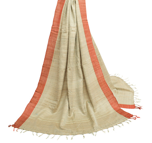 Sushila Vintage Multi-Color Dupatta 100% Pure Woolen Woven Stripes Long Stole