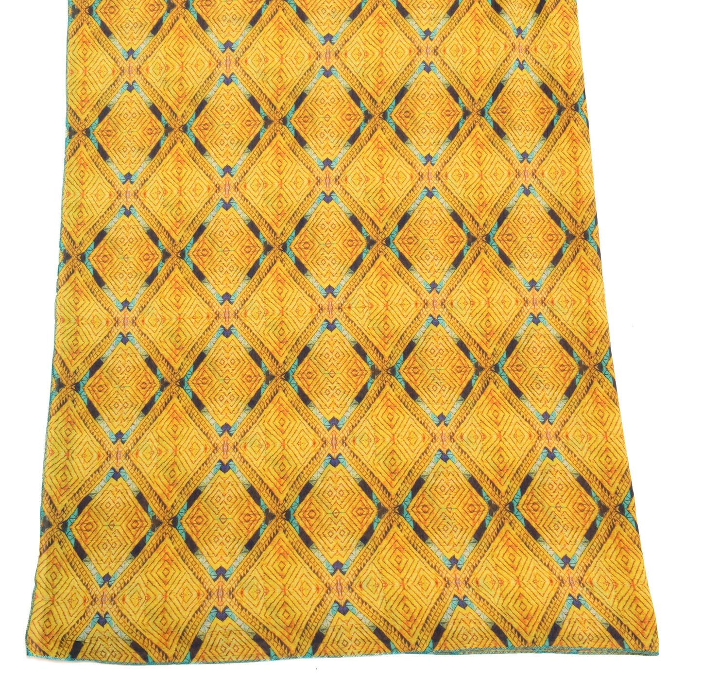 Sushila Vintage Yellow Dupatta Blend Cotton Digital Printed Soft Long Stole Wrap
