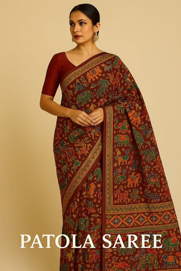 Ikkat Patola Sarees