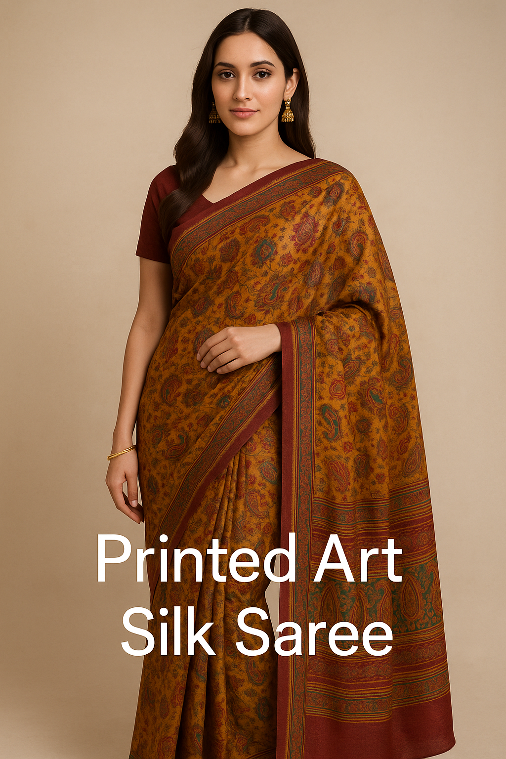 Art Silk Printed Sarees
