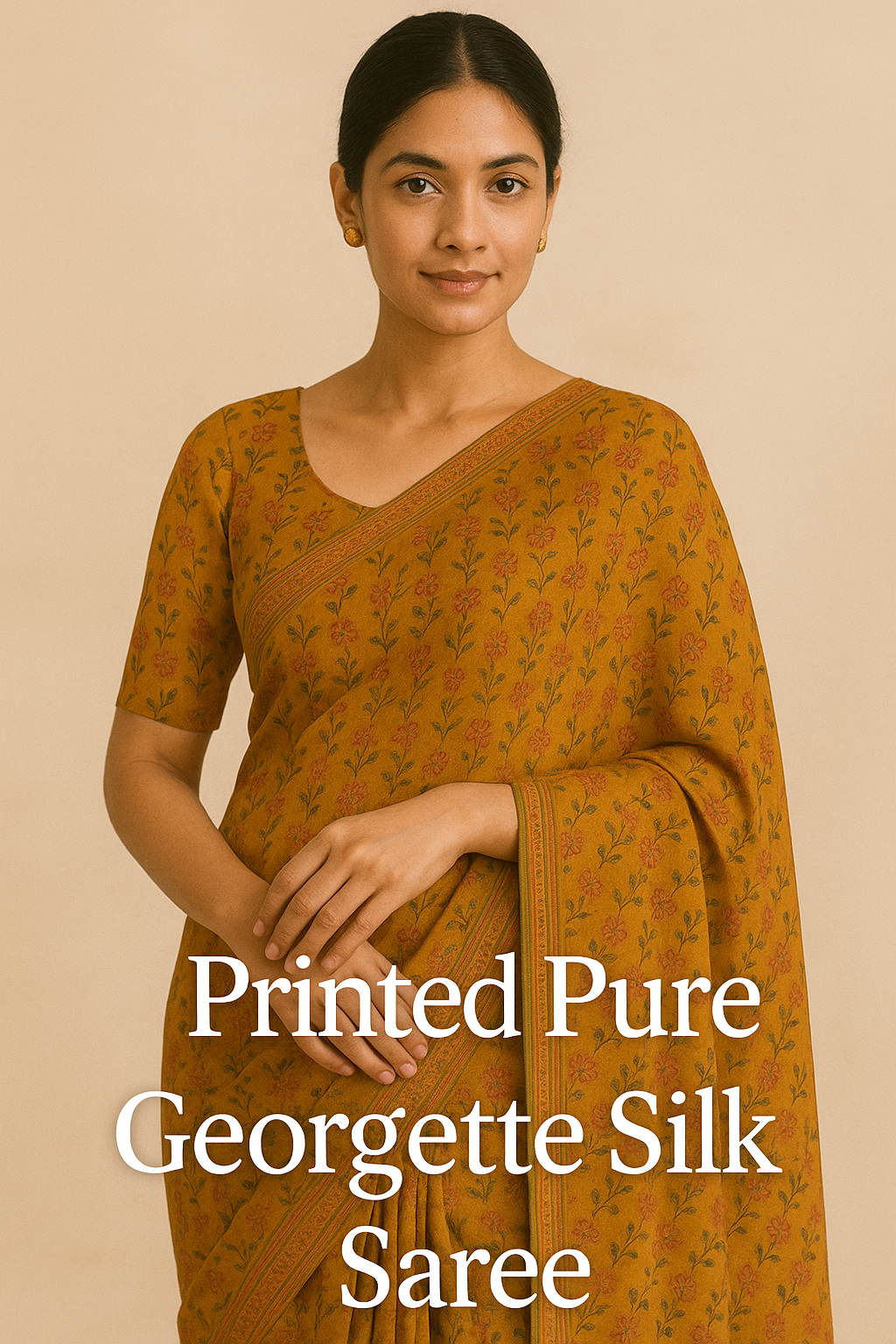 Pure Georgette Silk Printed Sarees