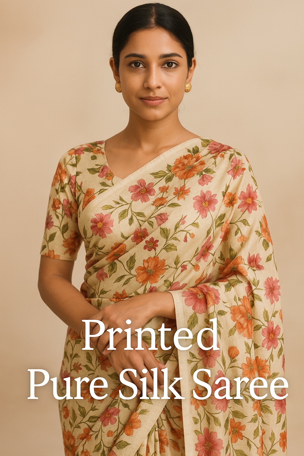 Pure Silk Printed Sarees