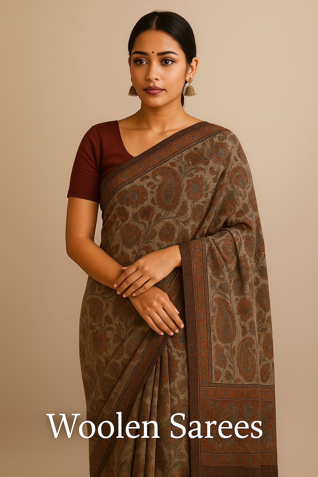 Old Woolen Vintage Saree
