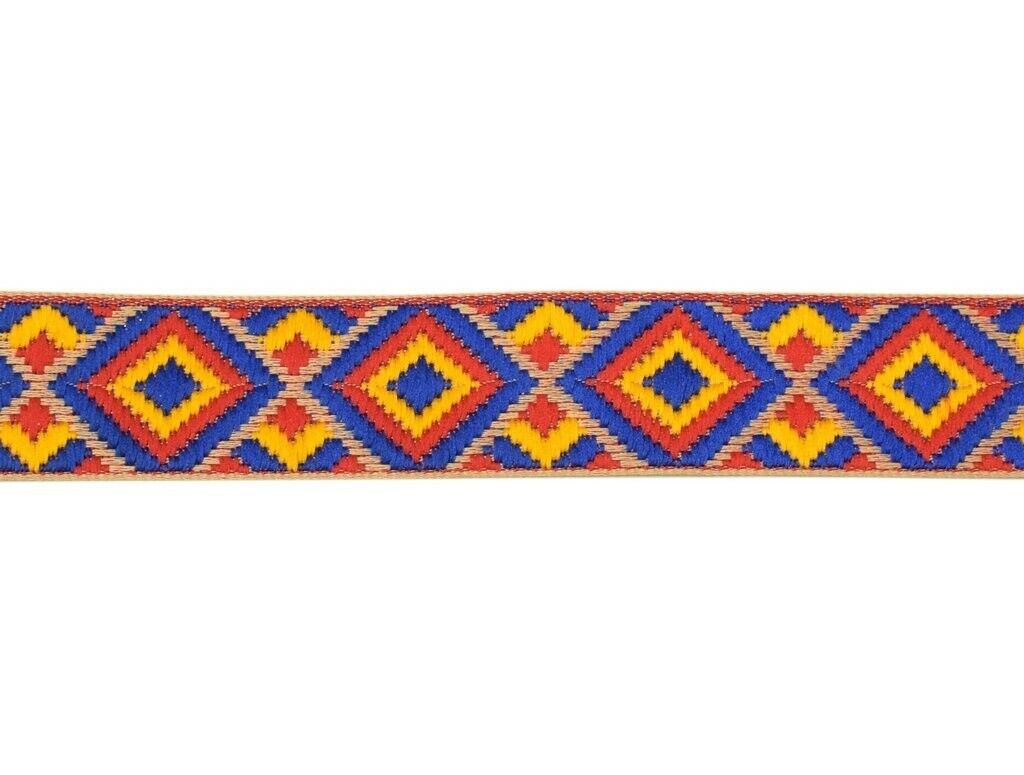 3 Yard 30MM Sari Border Indian Craft Trim Sewing Ribbon Lace Edging Tape Blue