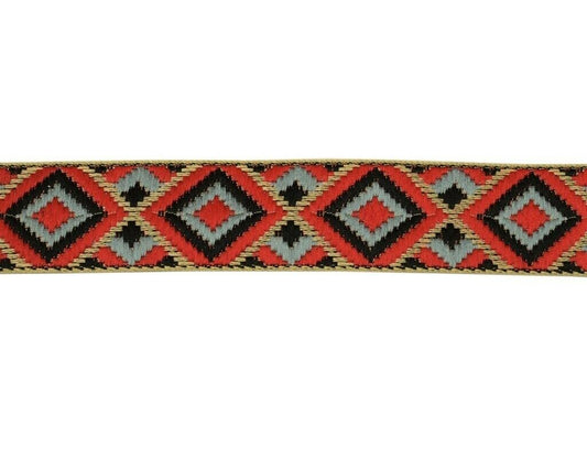 3 Yard 30MM Sari Border Indian Craft Trim Sewing Ribbon Lace Edging Tape Red