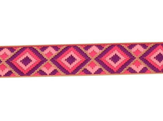 3 Yard 30MM Sari Border Indian Craft Trim Sewing Ribbon Lace Edging Tape Purple