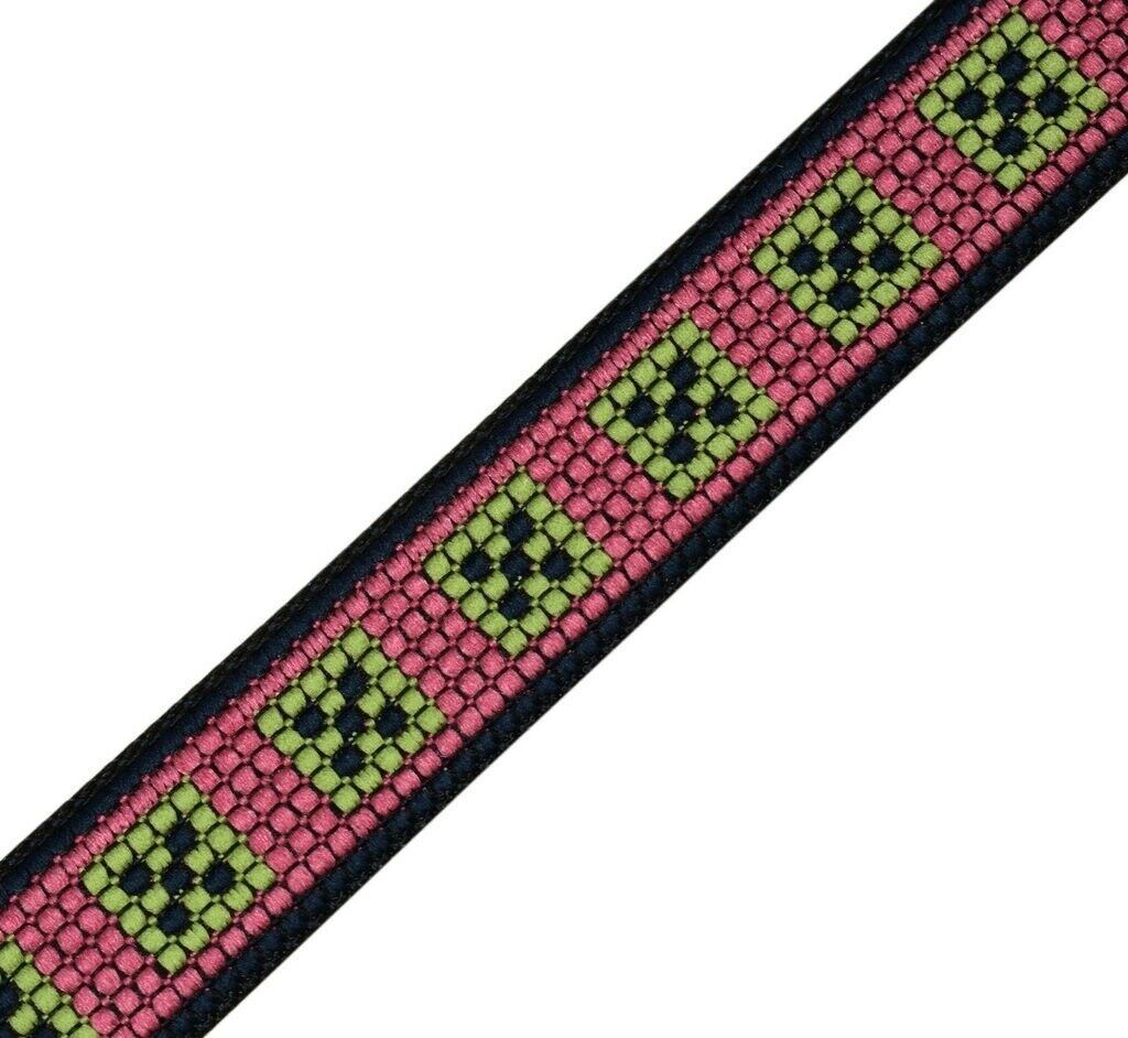 3 Yard Sari Border Indian Craft Trim Sewing Ribbon Lace Edging Tape Blck Magenta