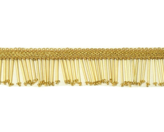 1 Yard Glass Tube Latkan Belly Dance Dress Sewing Trim Border Ribbon Lace Gold