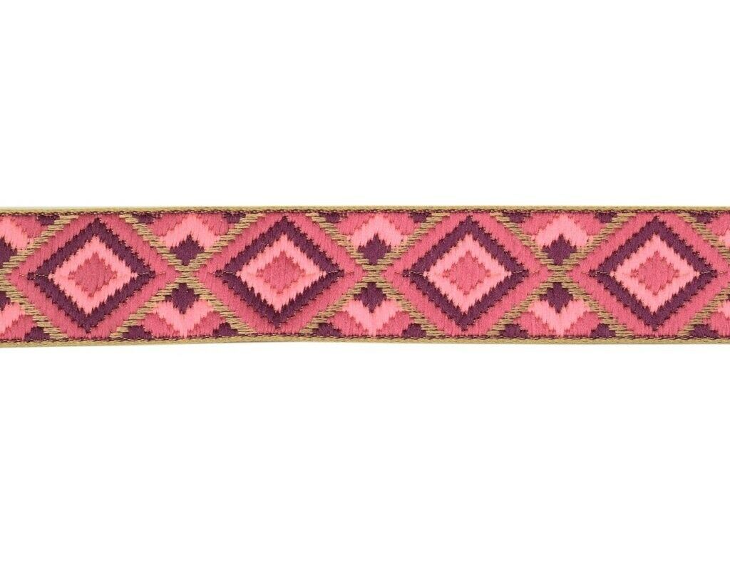 3 Yard 30MM Sari Border Indian Craft Trim Sewing Ribbon Lace Edging Tape Mauve