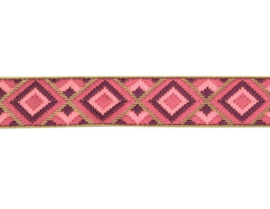 3 Yard 30MM Sari Border Indian Craft Trim Sewing Ribbon Lace Edging Tape Mauve