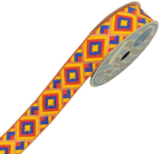 3 Yard 30MM Sari Border Indian Craft Trim Sewing Ribbon Lace Edging Tape Yellow