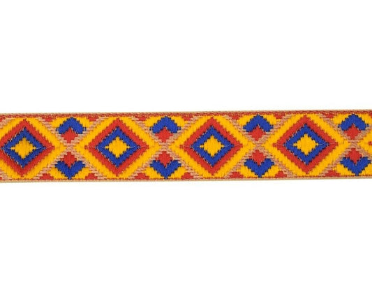 3 Yard 30MM Sari Border Indian Craft Trim Sewing Ribbon Lace Edging Tape Yellow