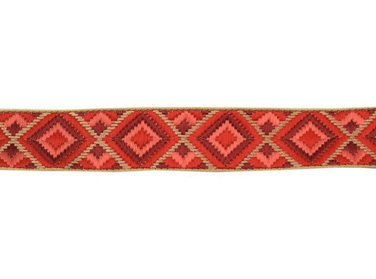 3 Yard 30MM Sari Border Indian Craft Trim Sewing Ribbon Lace Edging Tape Red