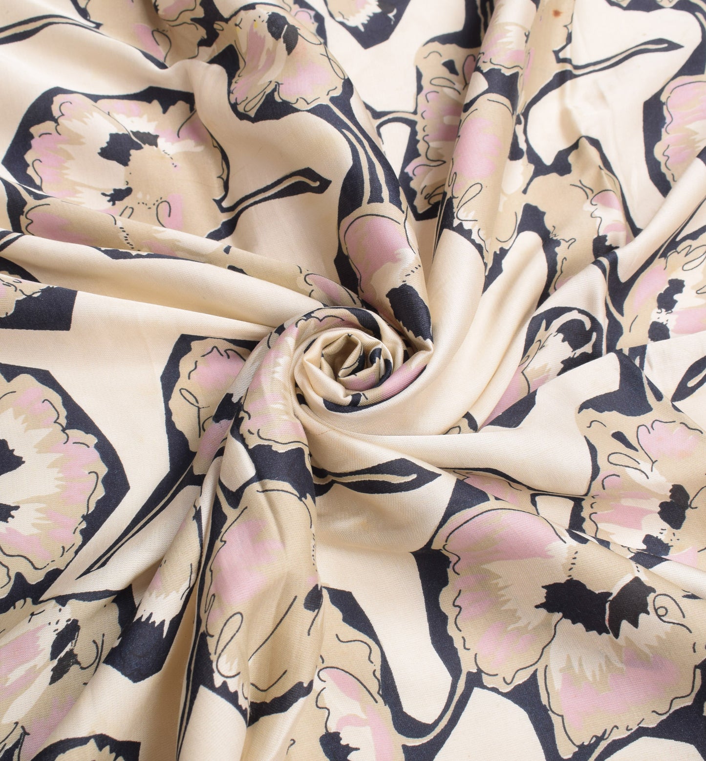 Sushila Vintage Cream Scrap Dupatta Pure Silk Digital Printed Long Stole