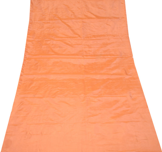 Sushila Vintage Pink Sari Remnant Scrap Pain Pure Silk Dual Toned Craft Fabric