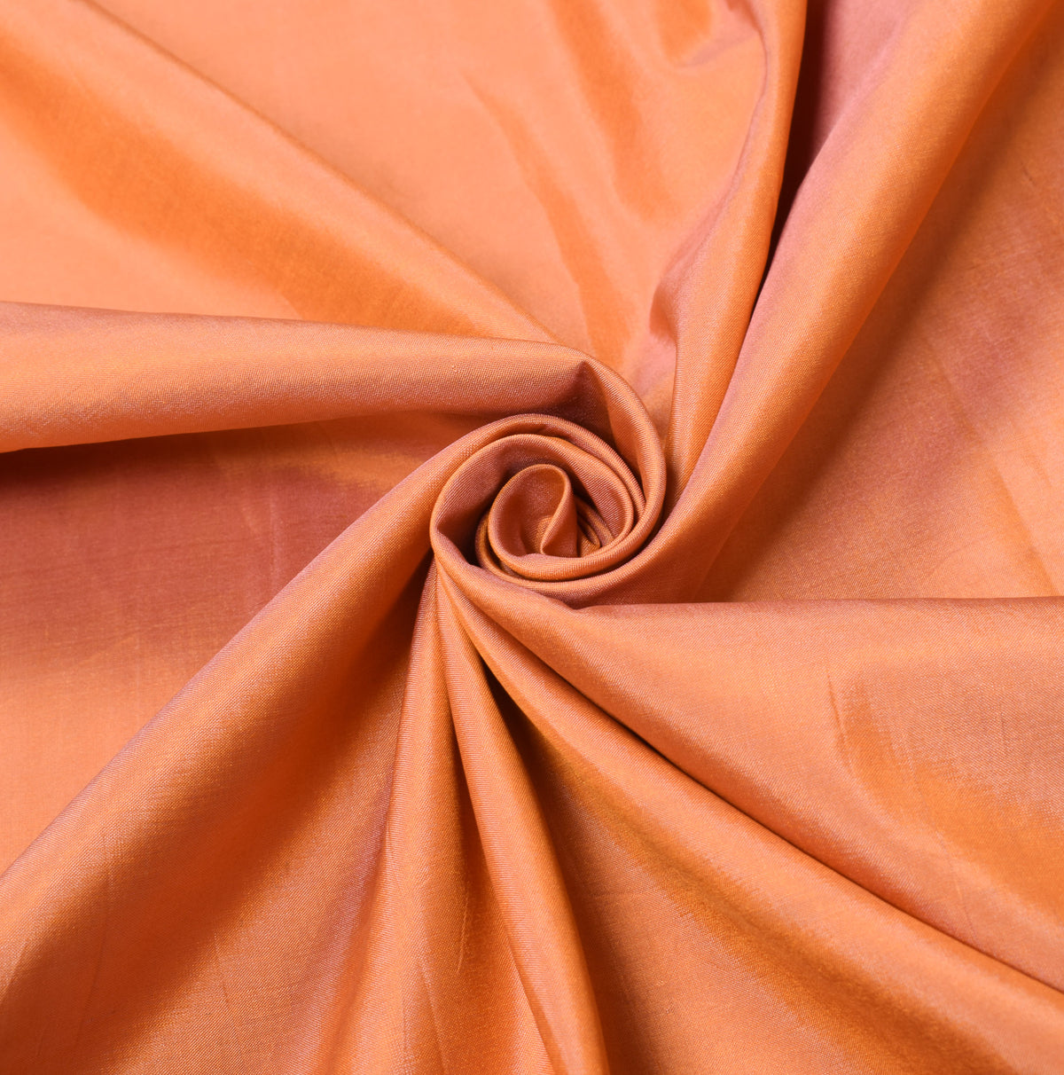 Sushila Vintage Pink Sari Remnant Scrap Pain Pure Silk Dual Toned Craft Fabric