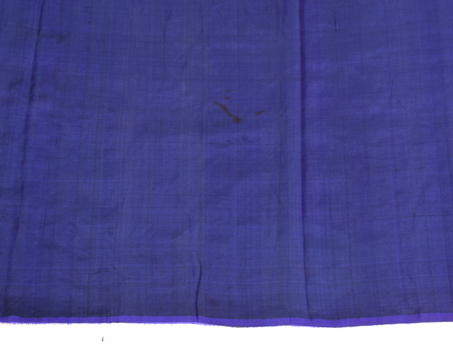 Sushila Vintage Blue Pure Silk Sari Remnant Scrap 5YD Soft Craft Fabric