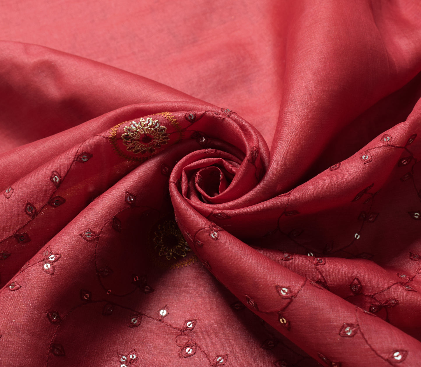 Sushila Vintage Maroon Saree Pure Silk Embroidered Woven Border Pallu Sari Fabric