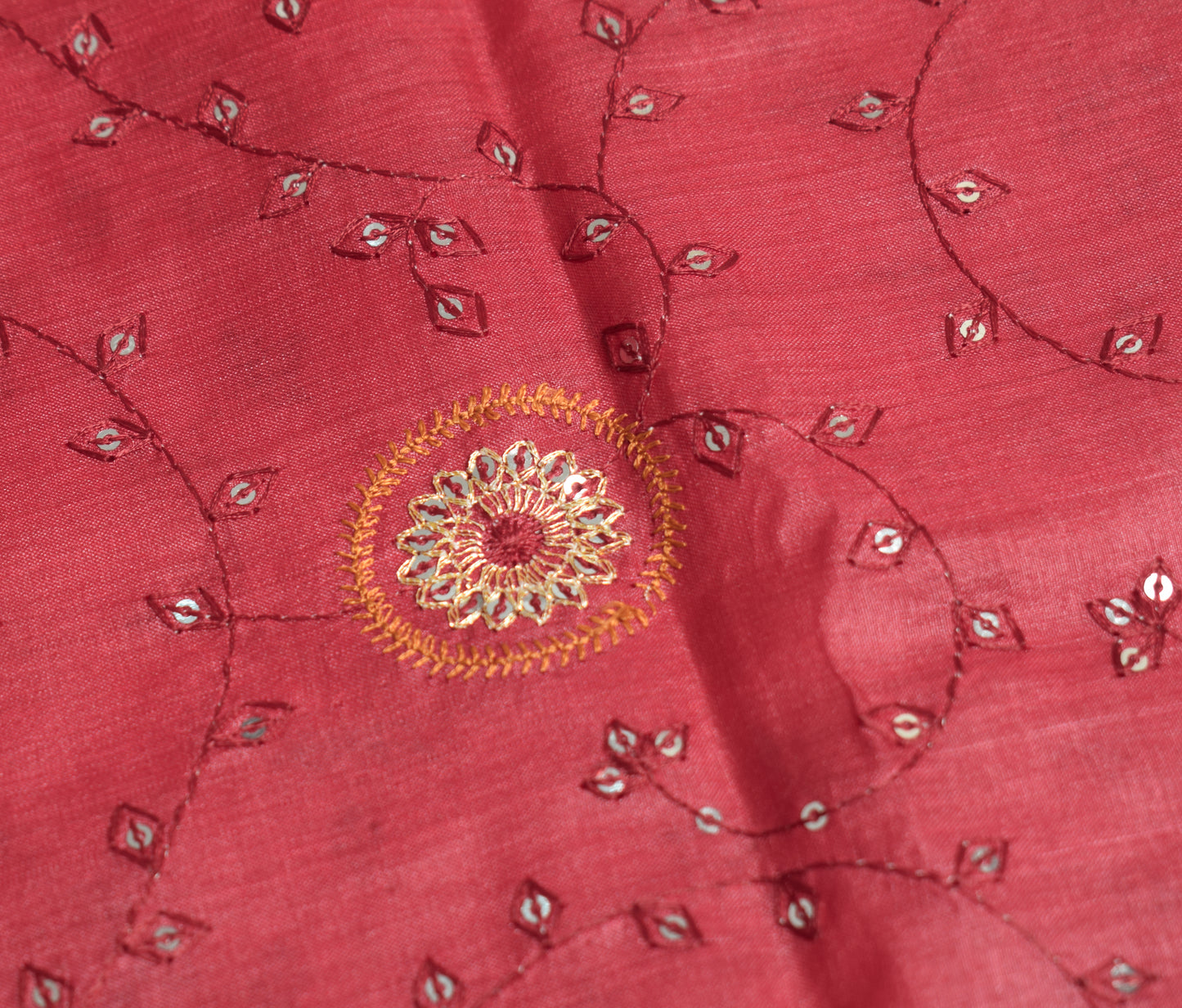 Sushila Vintage Maroon Saree Pure Silk Embroidered Woven Border Pallu Sari Fabric