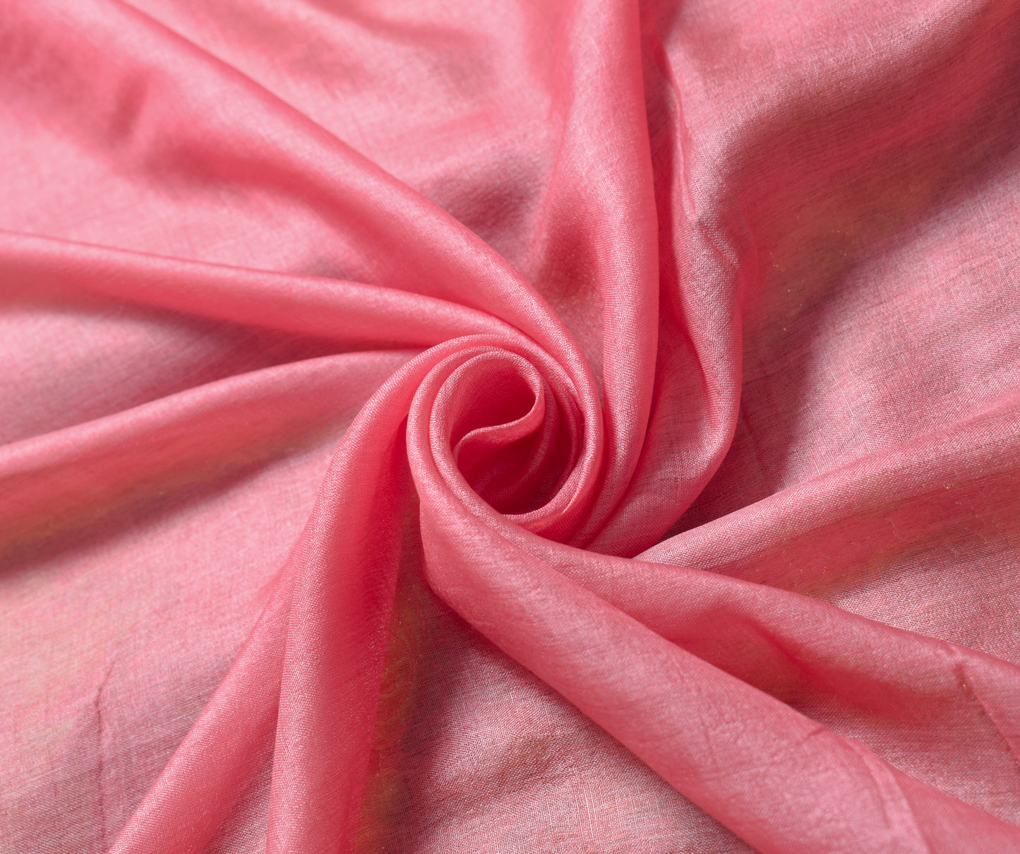 Sushila Vintage Woven Pink Saree Pure Tussar Silk Embroidered Sari Craft Fabric