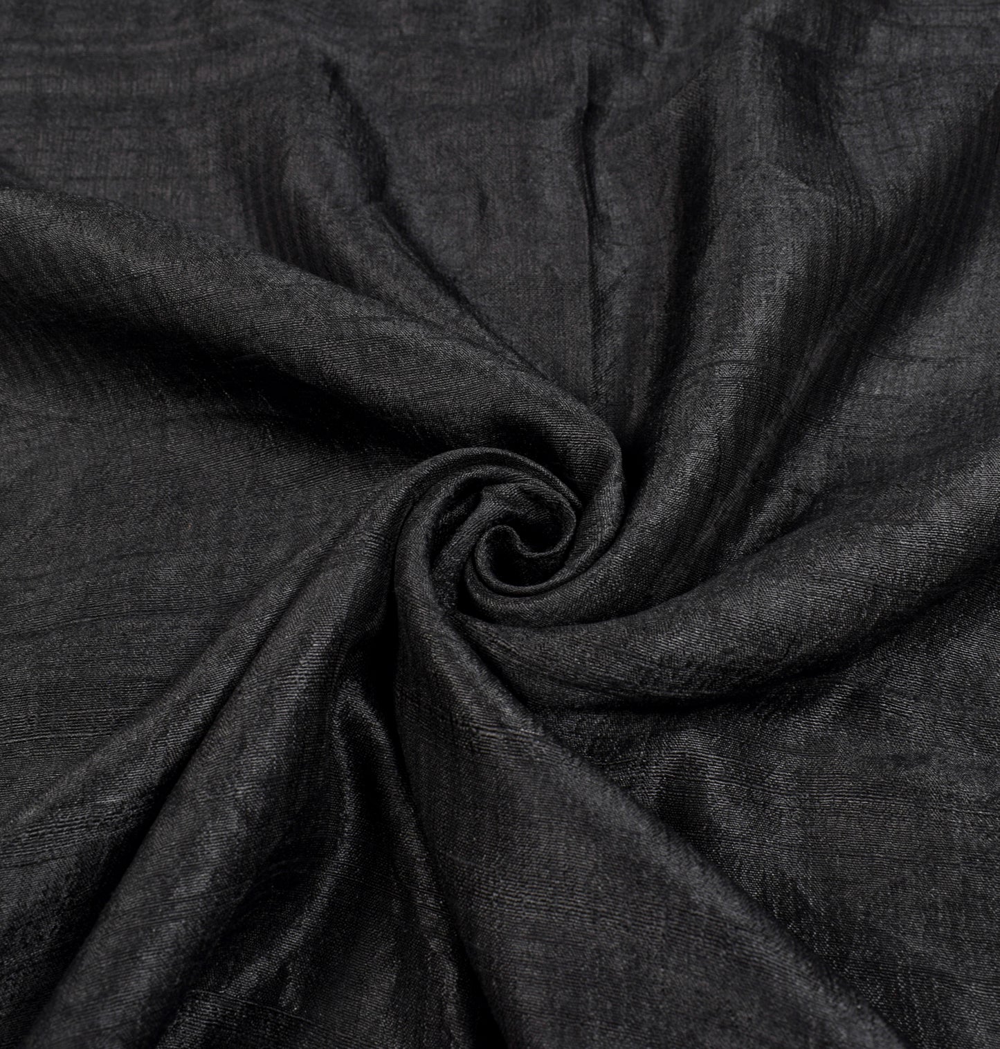 Sushila Vintage Pure Khadi Silk Handloom Saree Black Stripes Woven Sari Fabric
