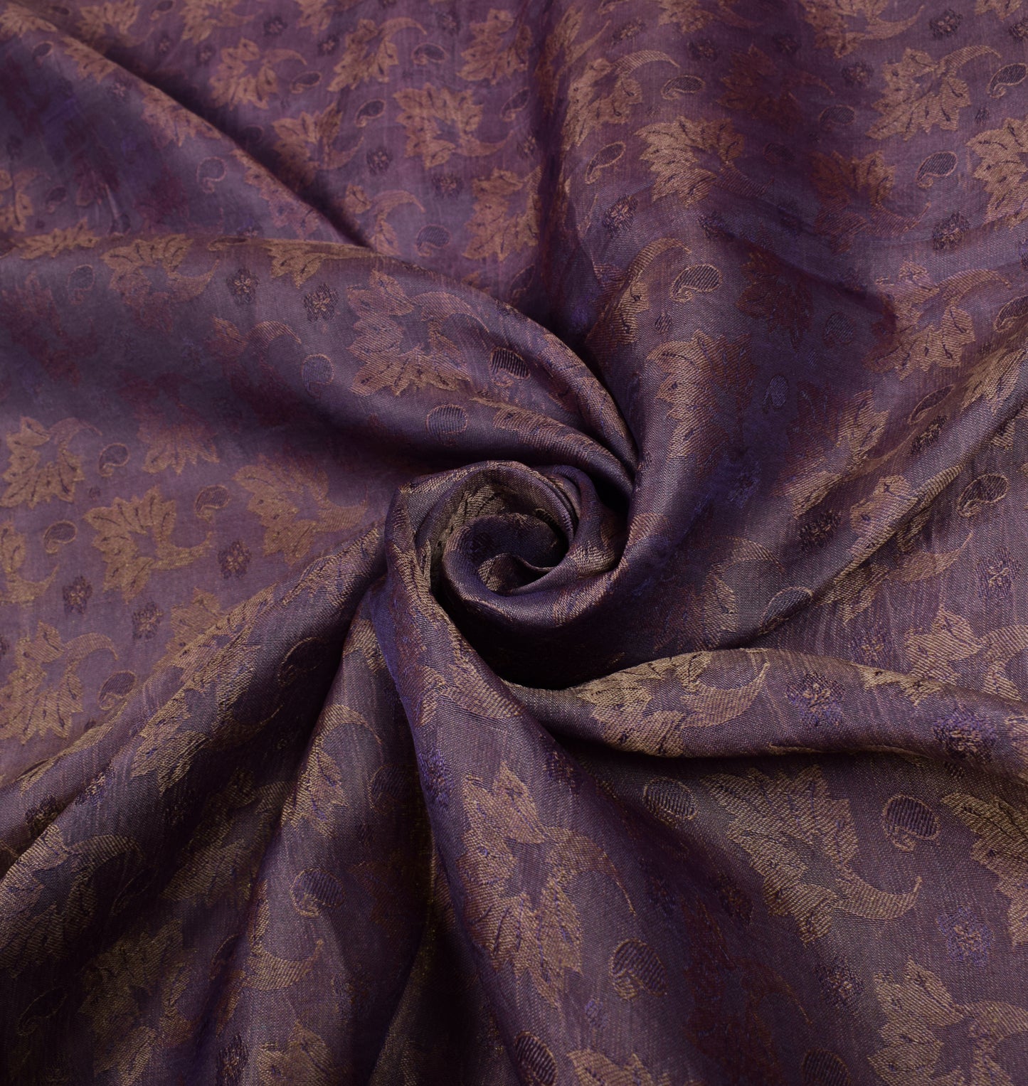 Sushila Vintage Pure South Silk Saree Purple Woven Brocade HEAVY Sari Craft Fabric