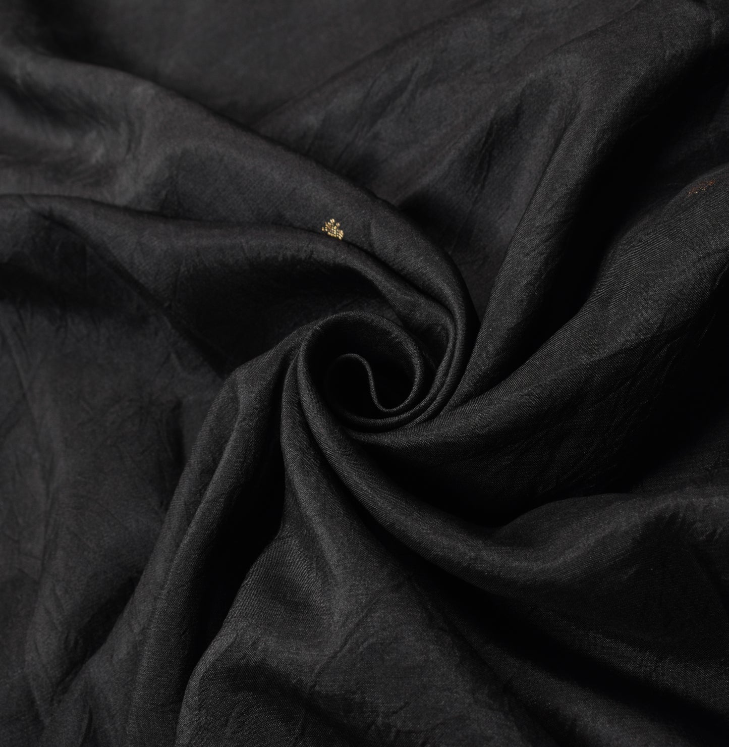 Sushila Vintage Black Zari Brocade Saree Pure Silk HEAVY 5YD Sari Craft Fabric