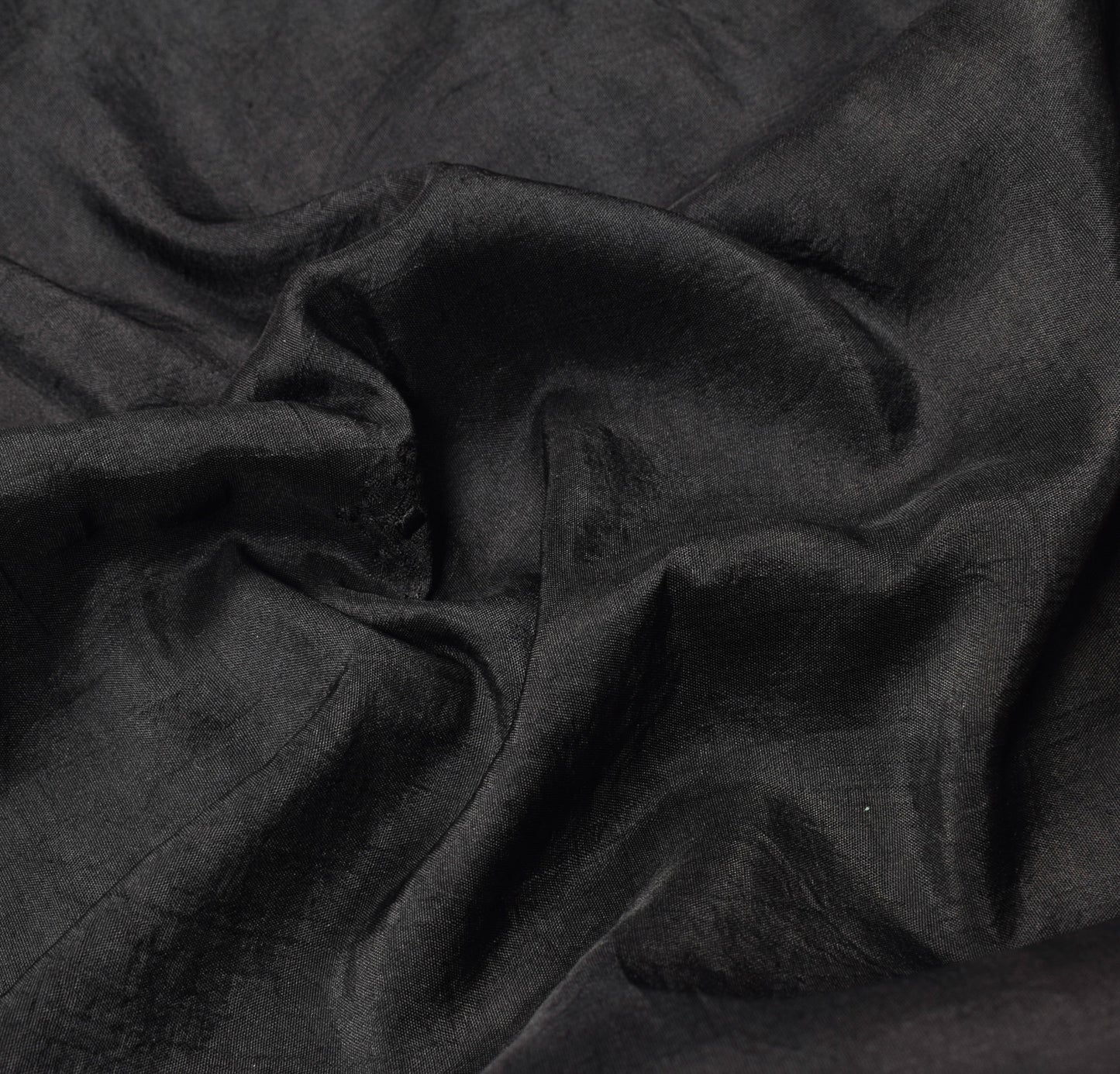 Sushila Vintage Black Embroidered Saree Pure Khadi Silk HEAVY Sari Craft Fabric