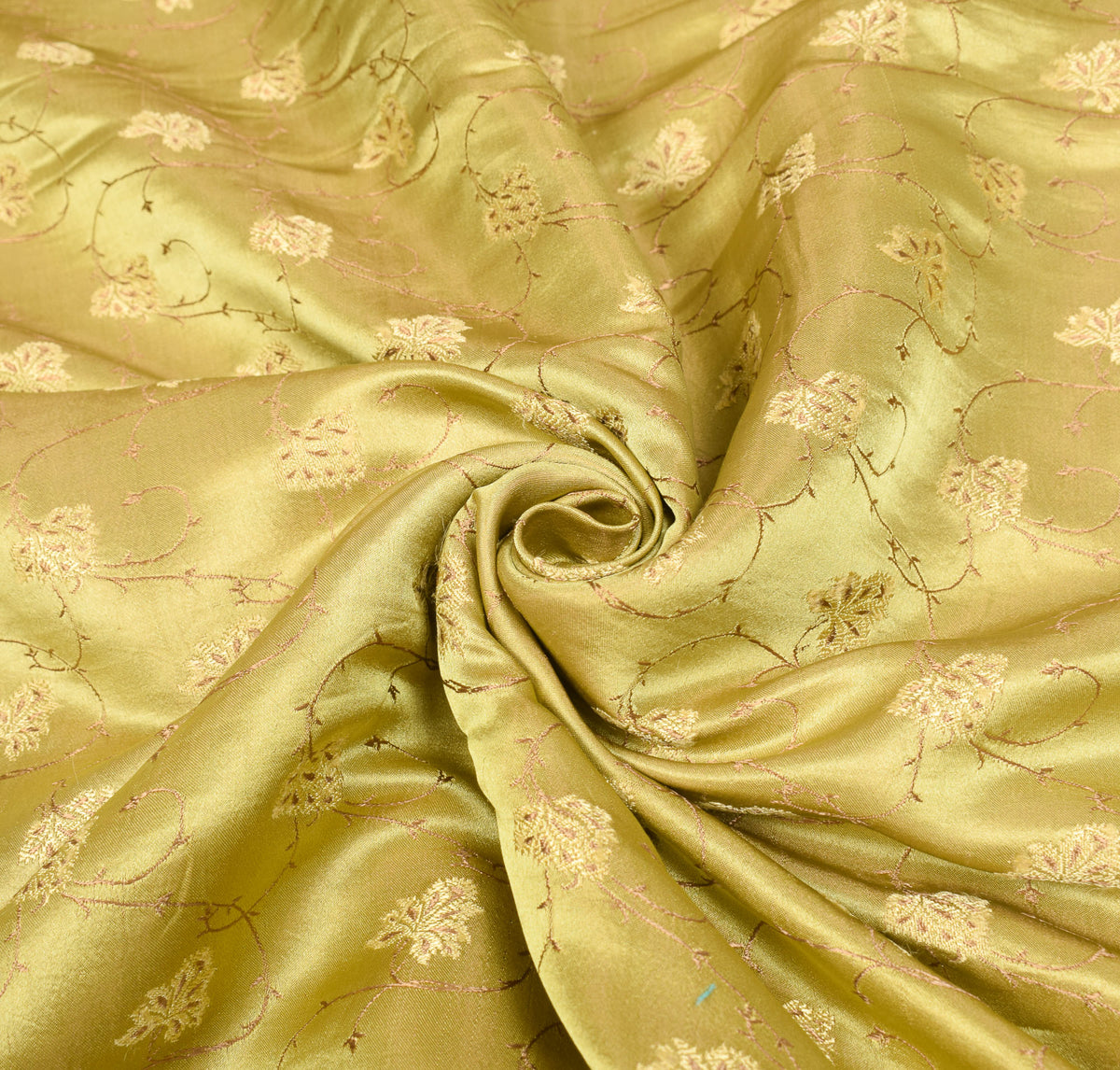 Sushila Vintage Heavy Green Saree Pure Satin Silk Banarasi Tanchoi Sari Fabric