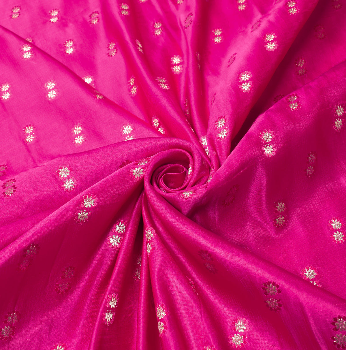 Sushila Vintage Heavy Saree Pure Satin Silk Banarasi Brocade Sari Magenta Fabric