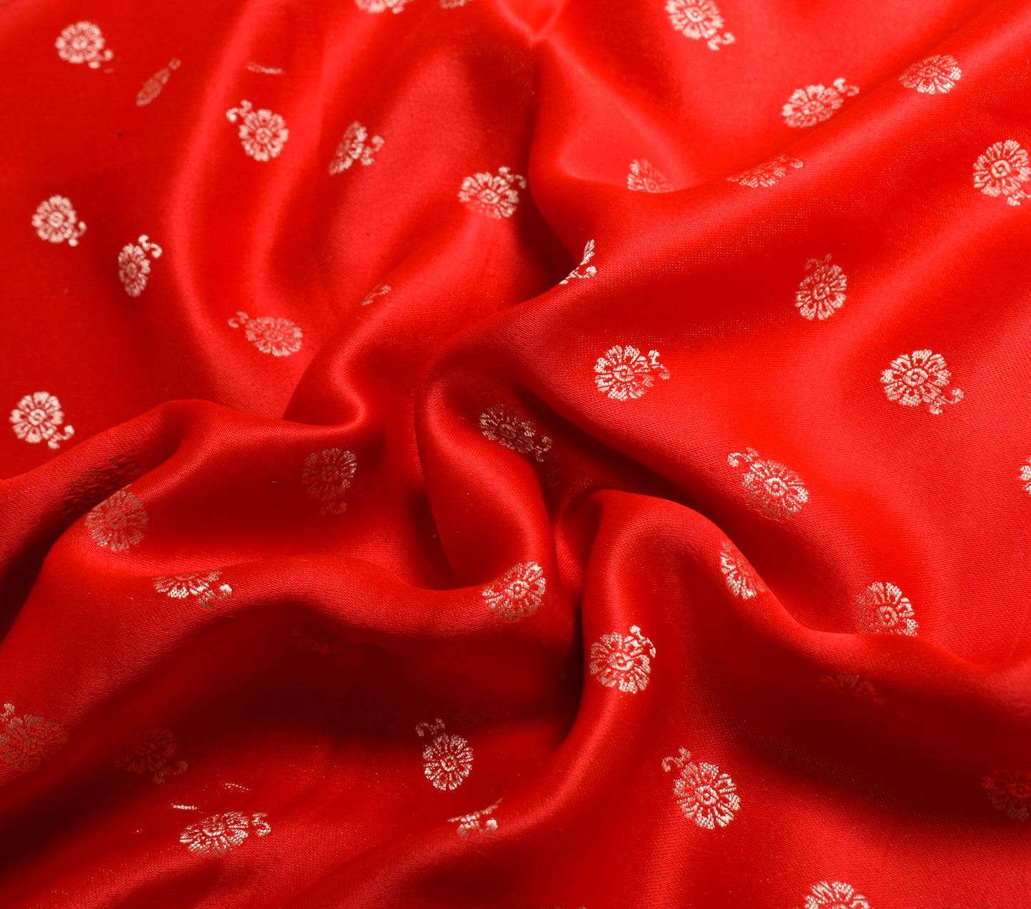 Sushila Vintage Heavy Saree Blend Satin Silk Banarasi Brocade Woven Sari Fabric