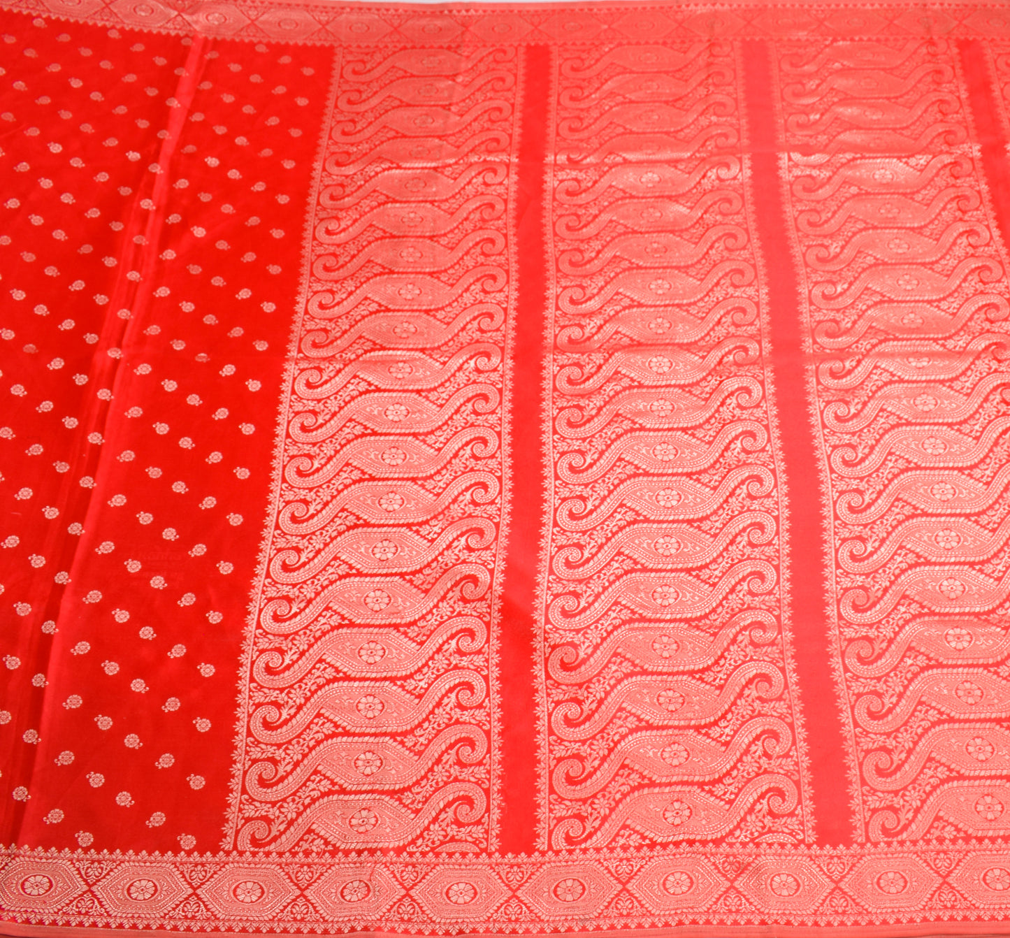 Sushila Vintage Heavy Saree Blend Satin Silk Banarasi Brocade Woven Sari Fabric