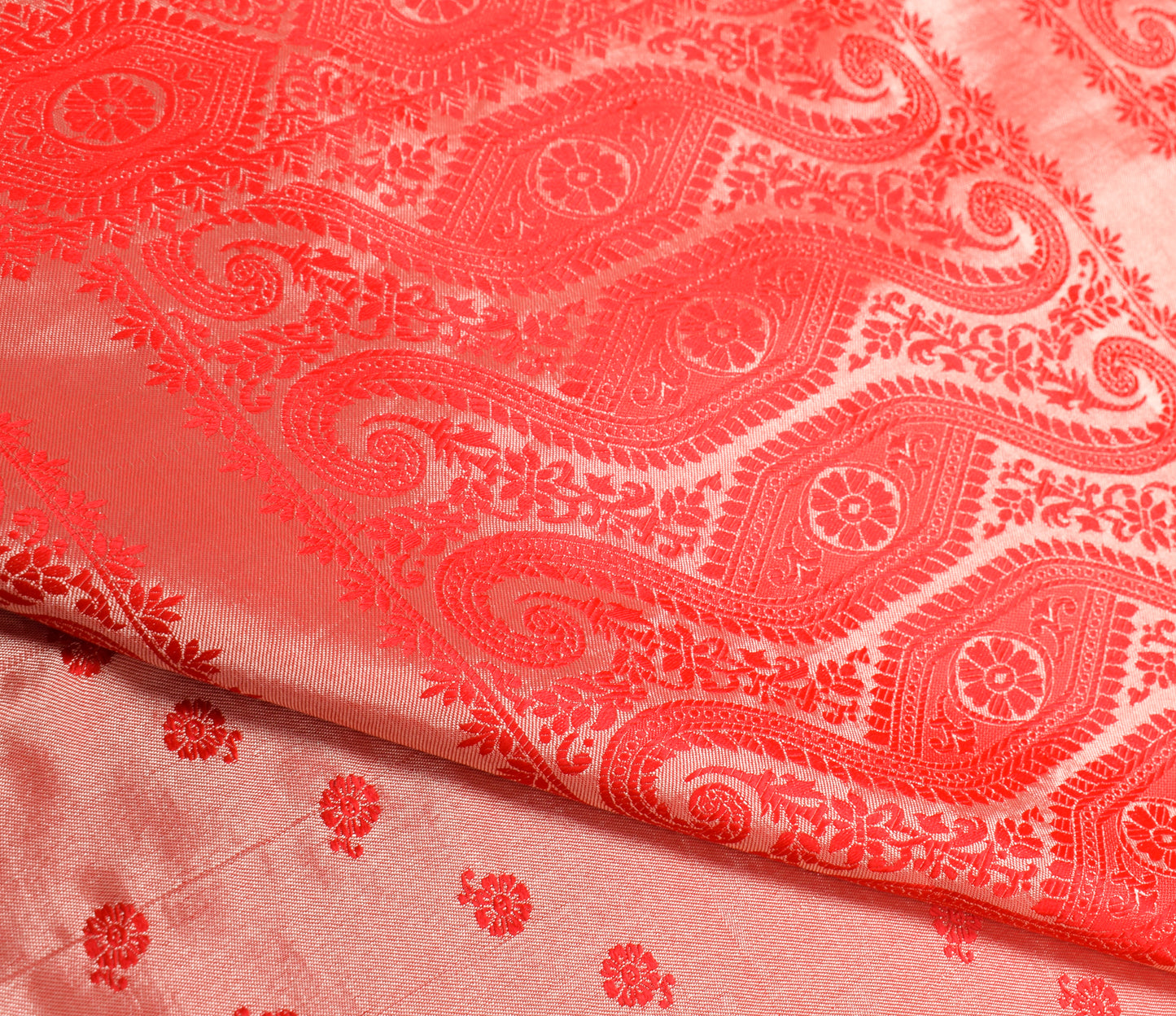 Sushila Vintage Heavy Saree Blend Satin Silk Banarasi Brocade Woven Sari Fabric