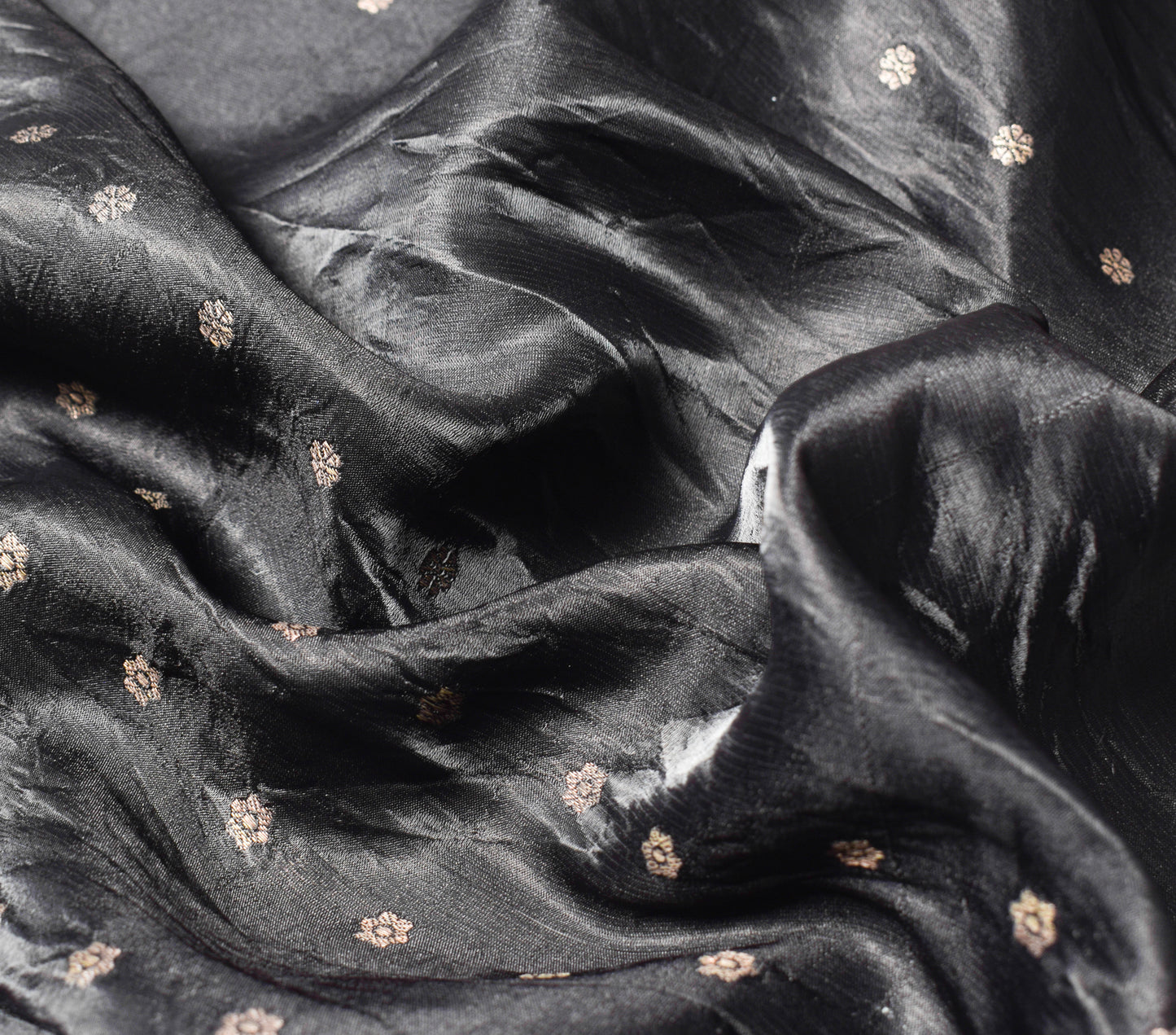 Sushila Vintage Heavy Saree Blend Satin Silk Banarasi Brocade Woven Sari Fabric