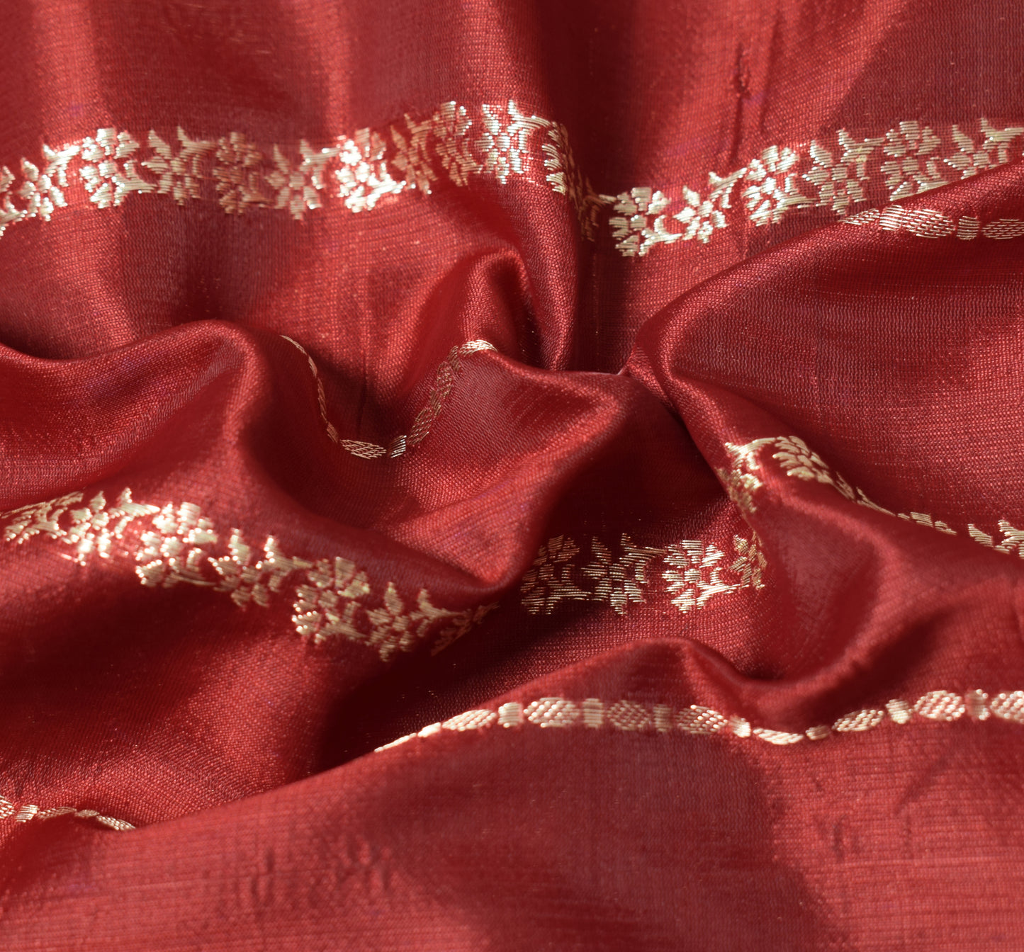 Sushila Vintage Heavy Saree Blend Satin Silk Banarasi Brocade Woven Sari Fabric
