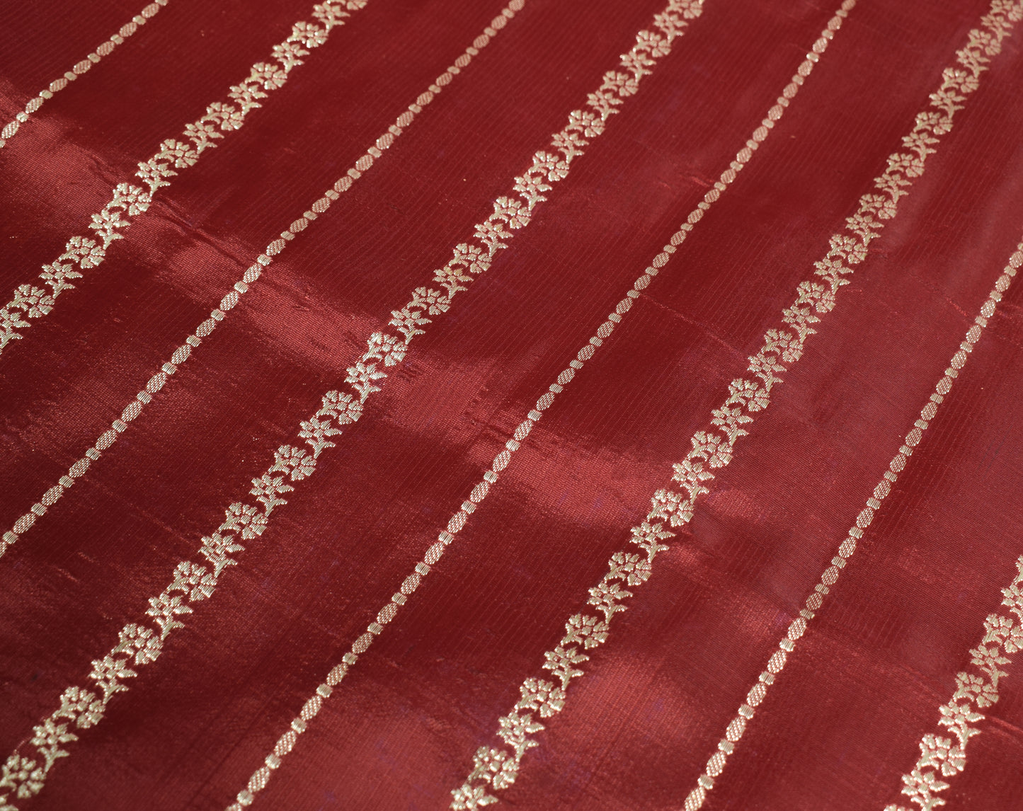 Sushila Vintage Heavy Saree Blend Satin Silk Banarasi Brocade Woven Sari Fabric