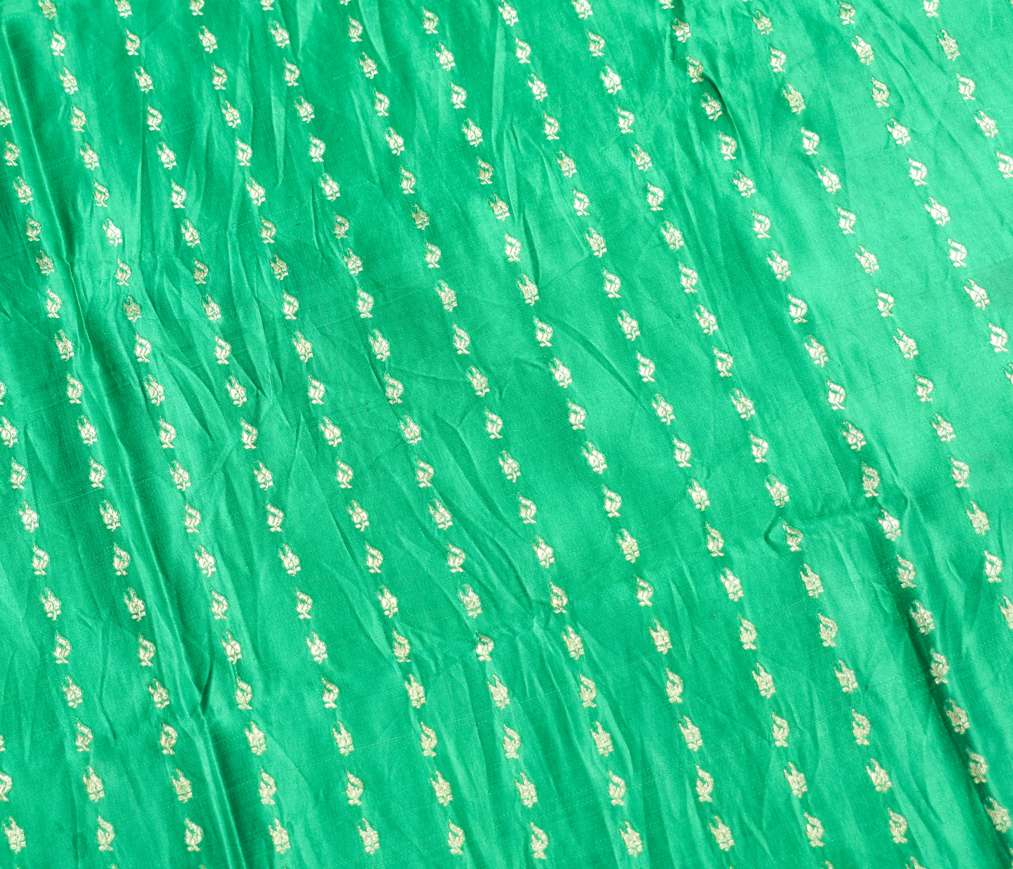 Sushila Vintage Heavy Saree Pure Satin Silk Banarasi Brocade Woven Sari Fabric