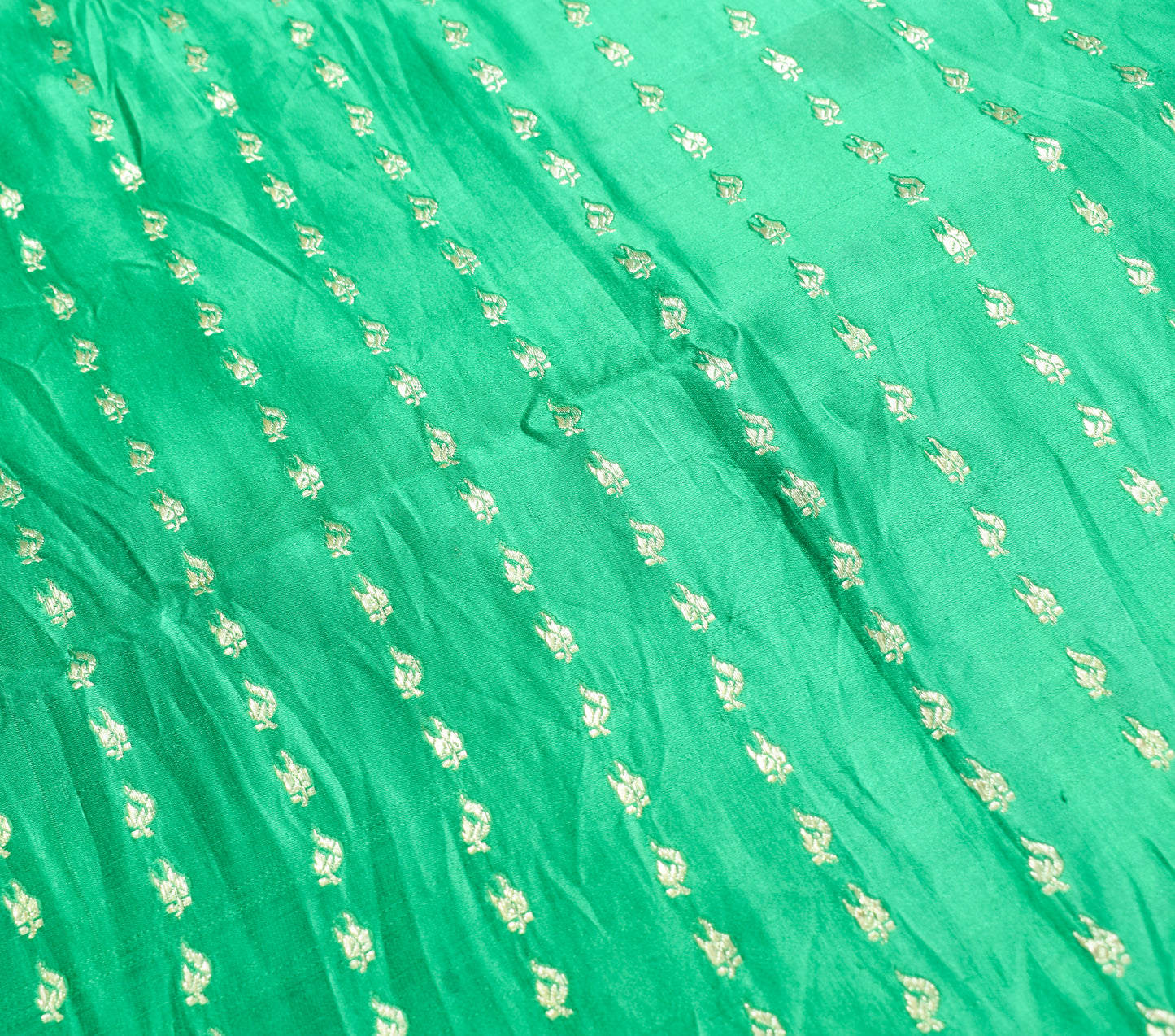 Sushila Vintage Heavy Saree Pure Satin Silk Banarasi Brocade Woven Sari Fabric