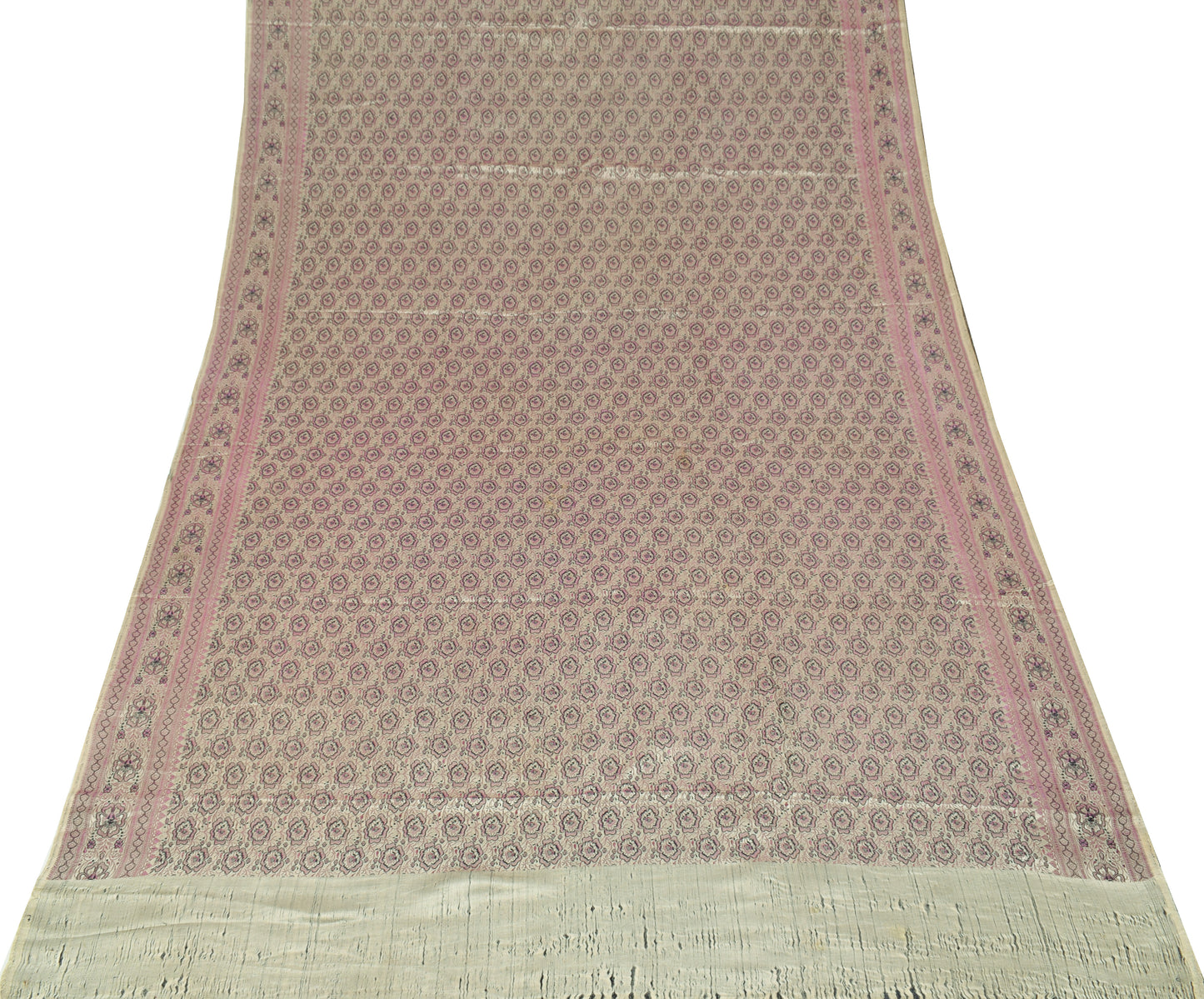 Sushila Vintage Heavy Saree Pure Satin Silk Banarasi Brocade Woven Sari Fabric