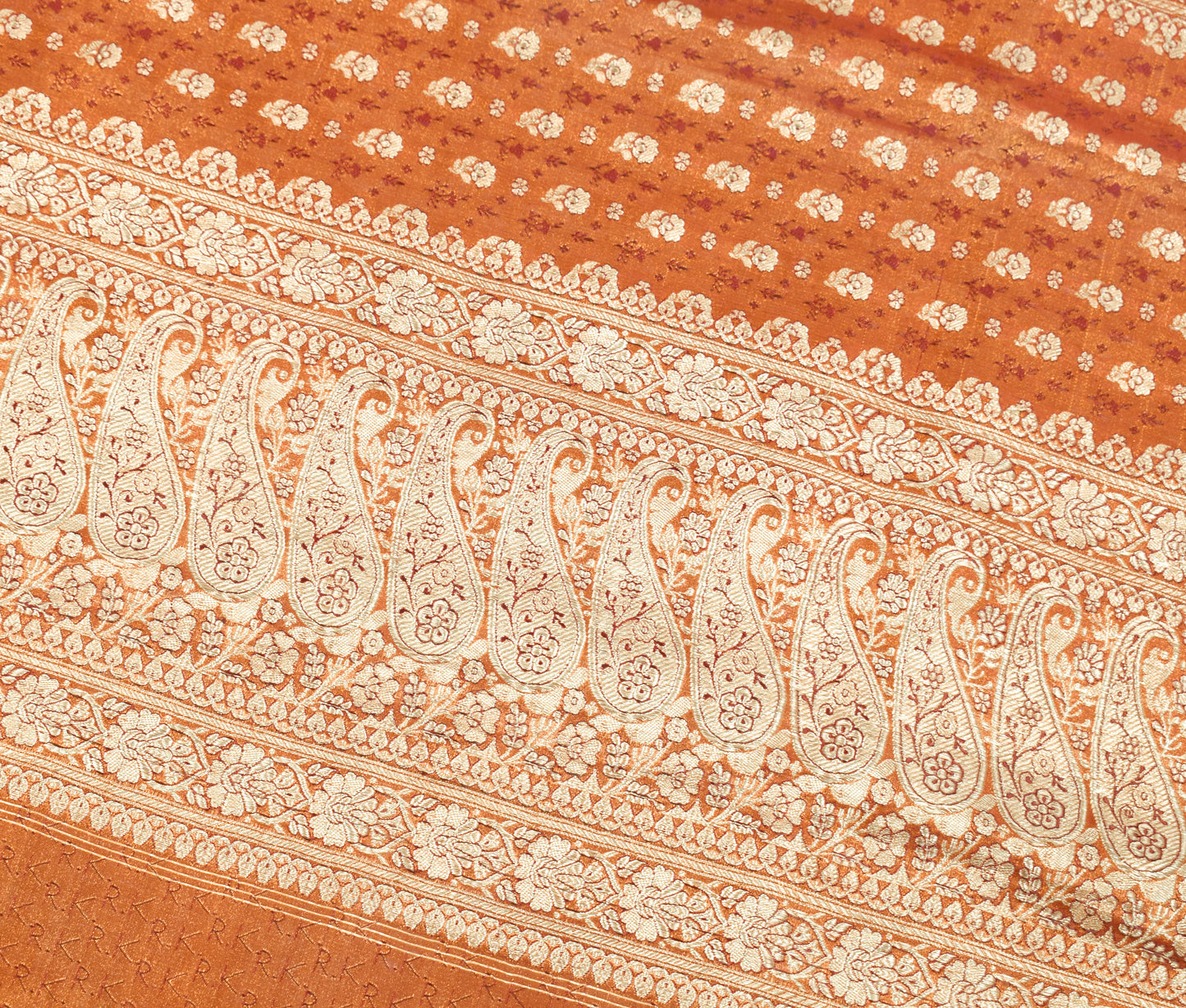 Sushila Vintage Heavy Saree Blend Satin Silk Banarasi Brocade Woven Sari Fabric