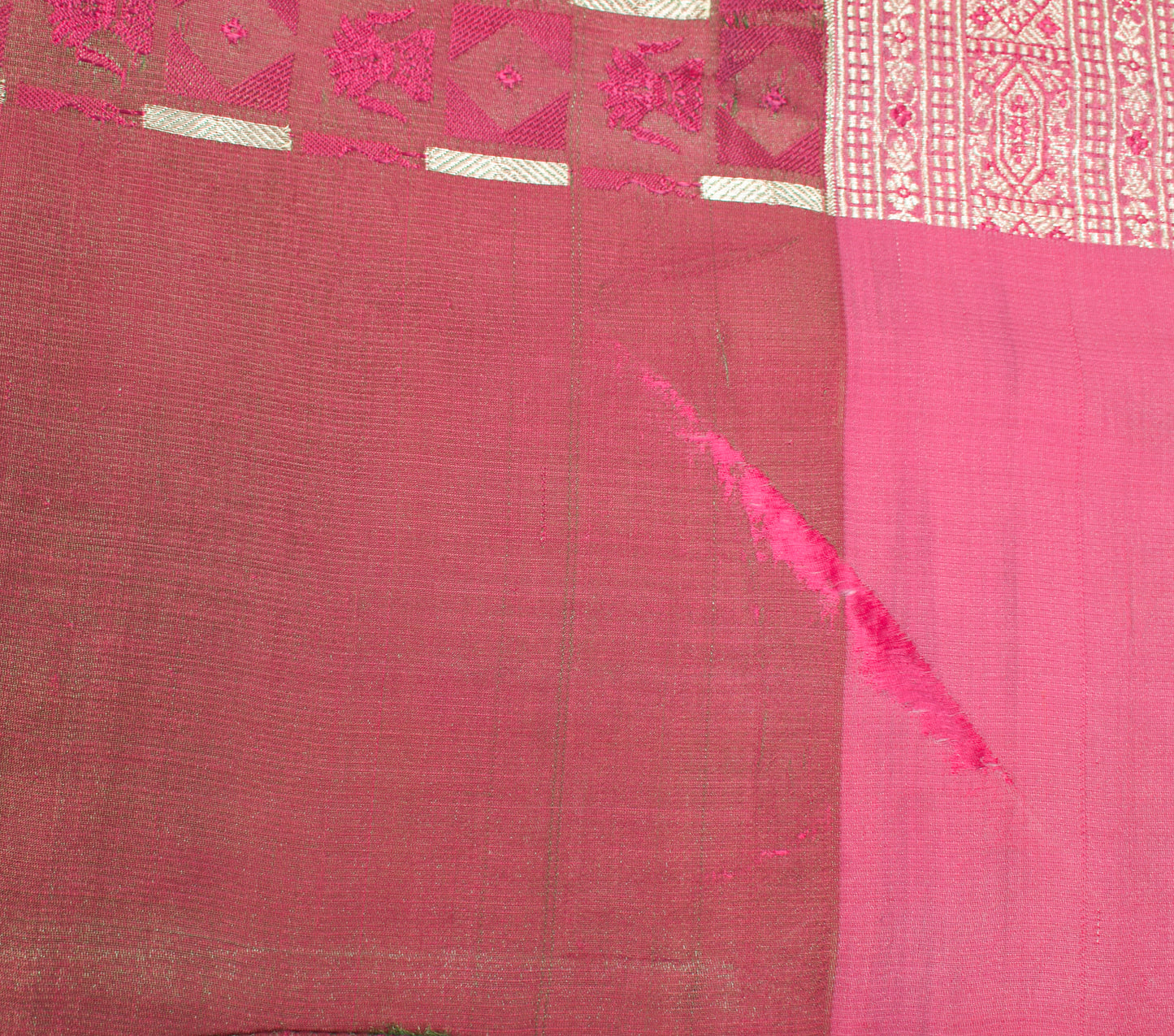 Sushila Vintage Heavy Saree Blend Satin Silk Banarasi Brocade Woven Sari Fabric