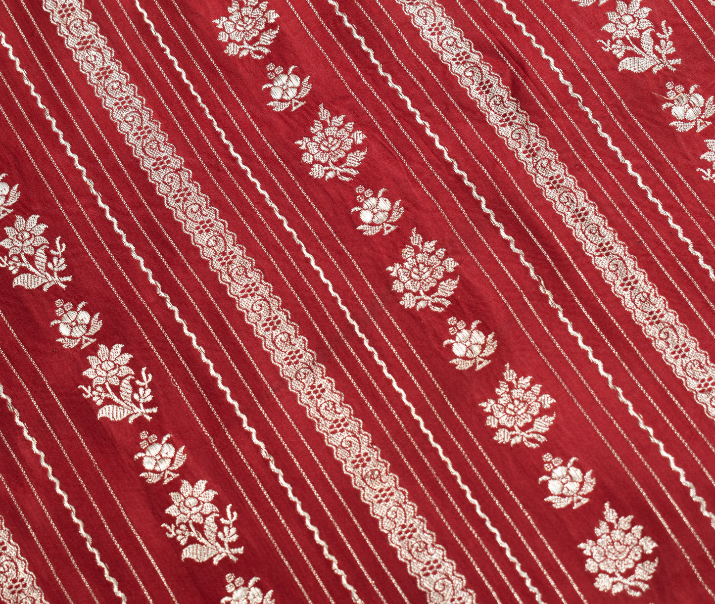 Sushila Vintage Heavy Saree Pure Satin Silk Banarasi Brocade Woven Sari Fabric