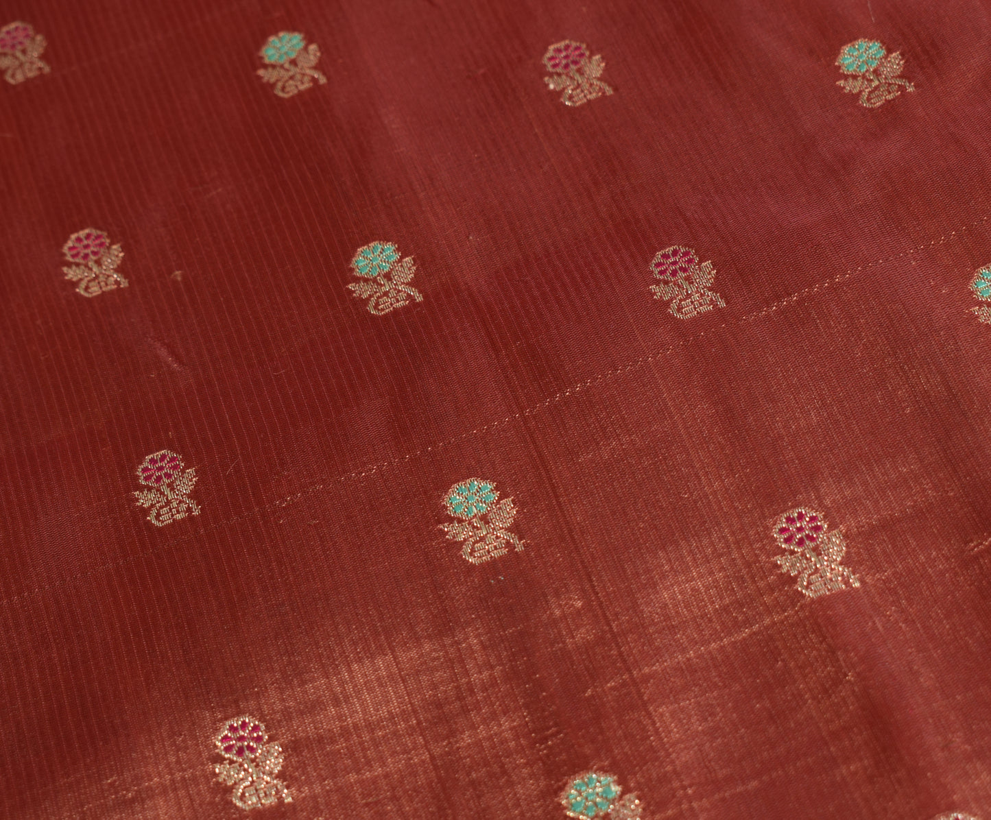 Sushila Vintage Heavy Saree Blend Satin Silk Banarasi Brocade Woven Sari Fabric