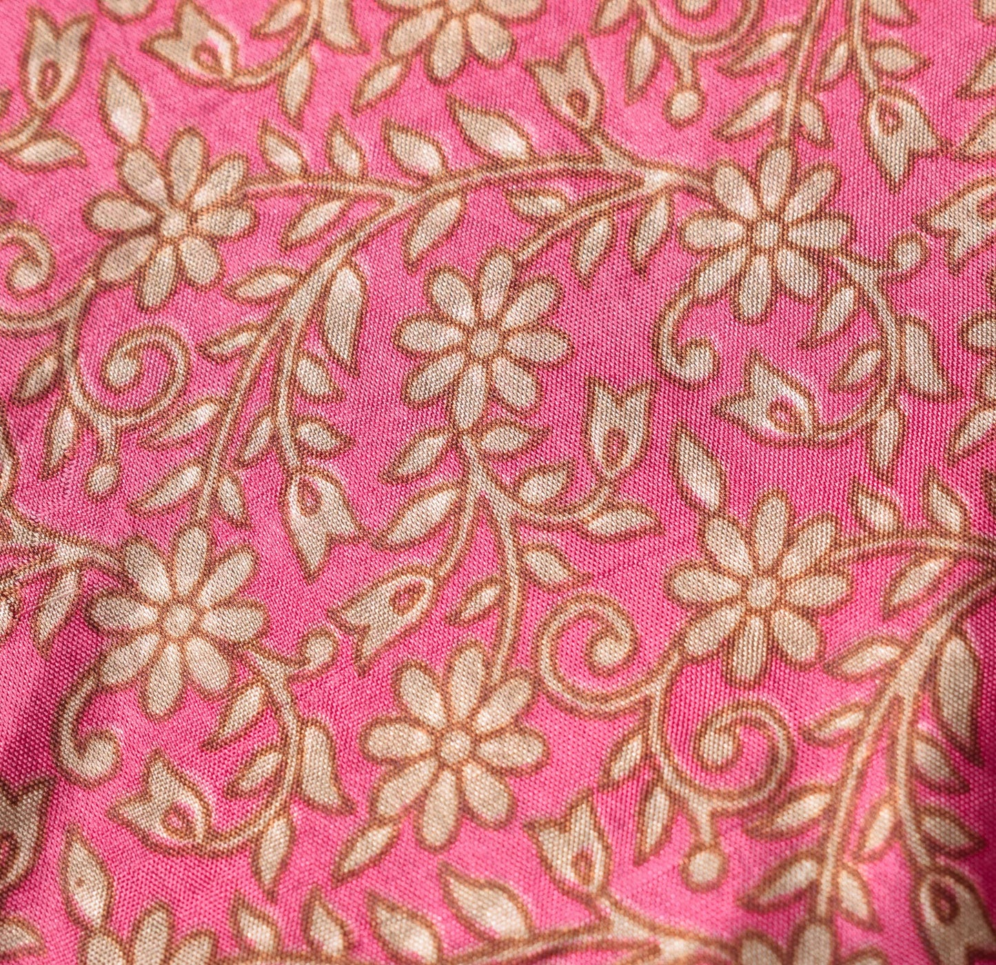 Sushila Vintage Pink Mini Wrap Magic Skirt Art Silk Sari Reversible Beach Dress