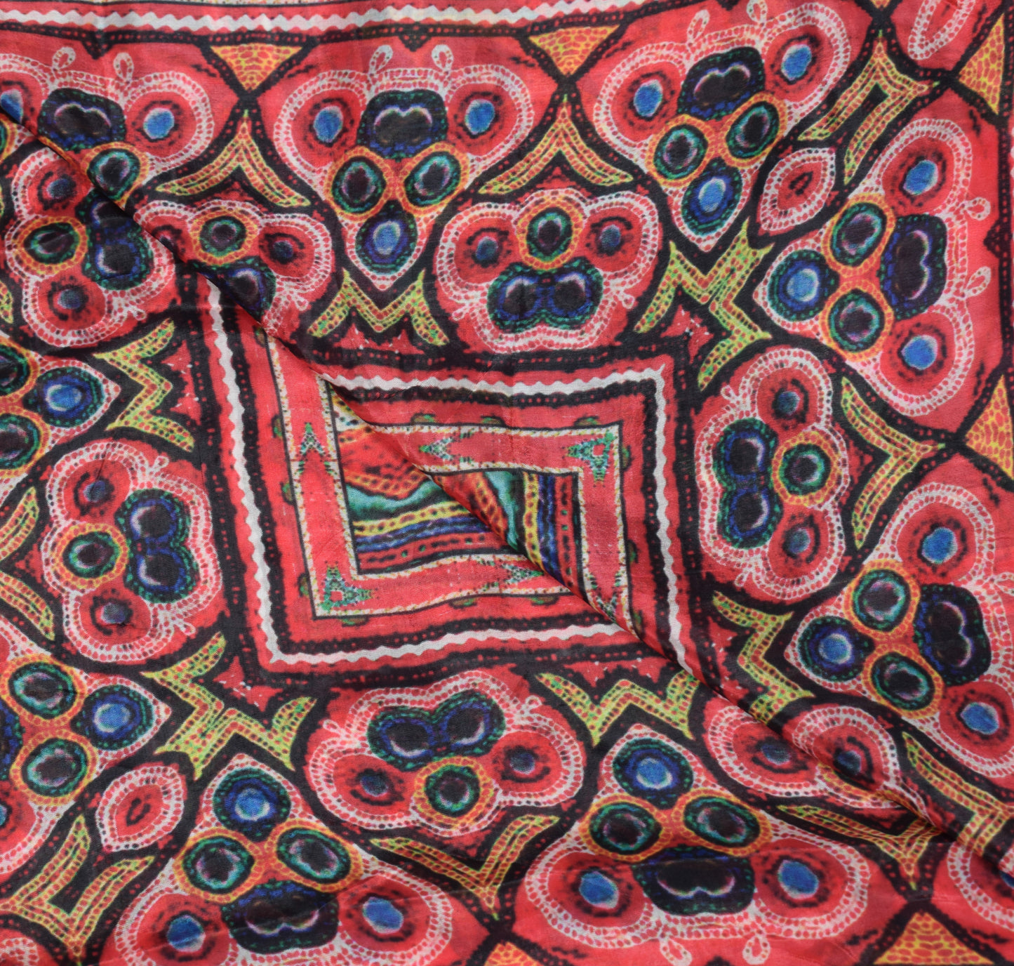 Sushila Vintage Pure Silk Dupatta Multi-Color Digital Printed Soft Long Stole