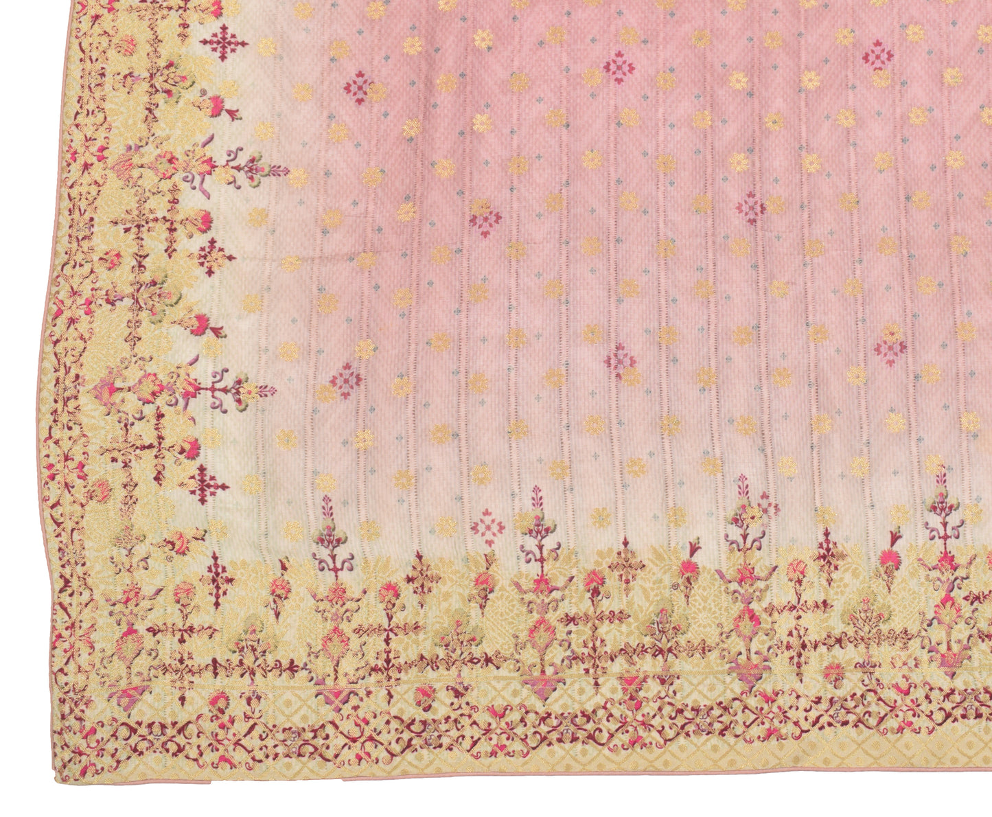 Sushila Vintage Mauve Dupatta Pure Silk Digital Printed & Woven Floral Long Stole