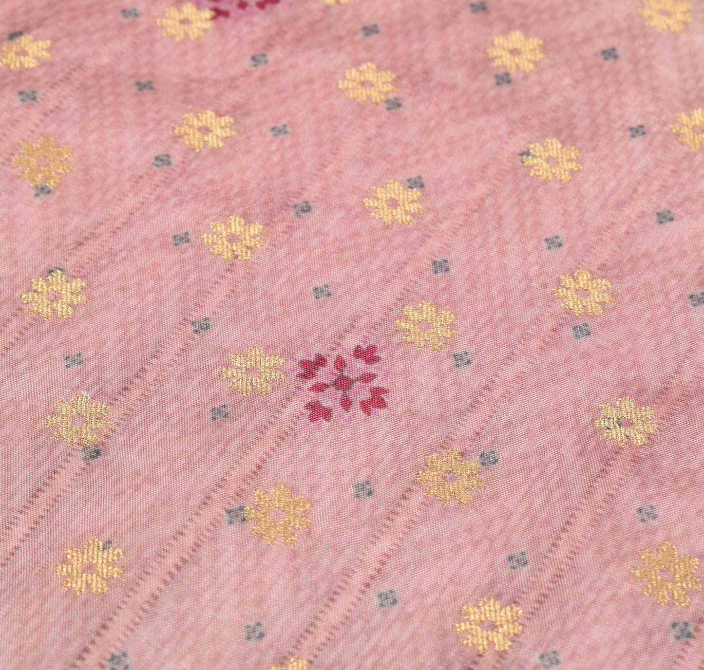 Sushila Vintage Mauve Dupatta Pure Silk Digital Printed & Woven Floral Long Stole