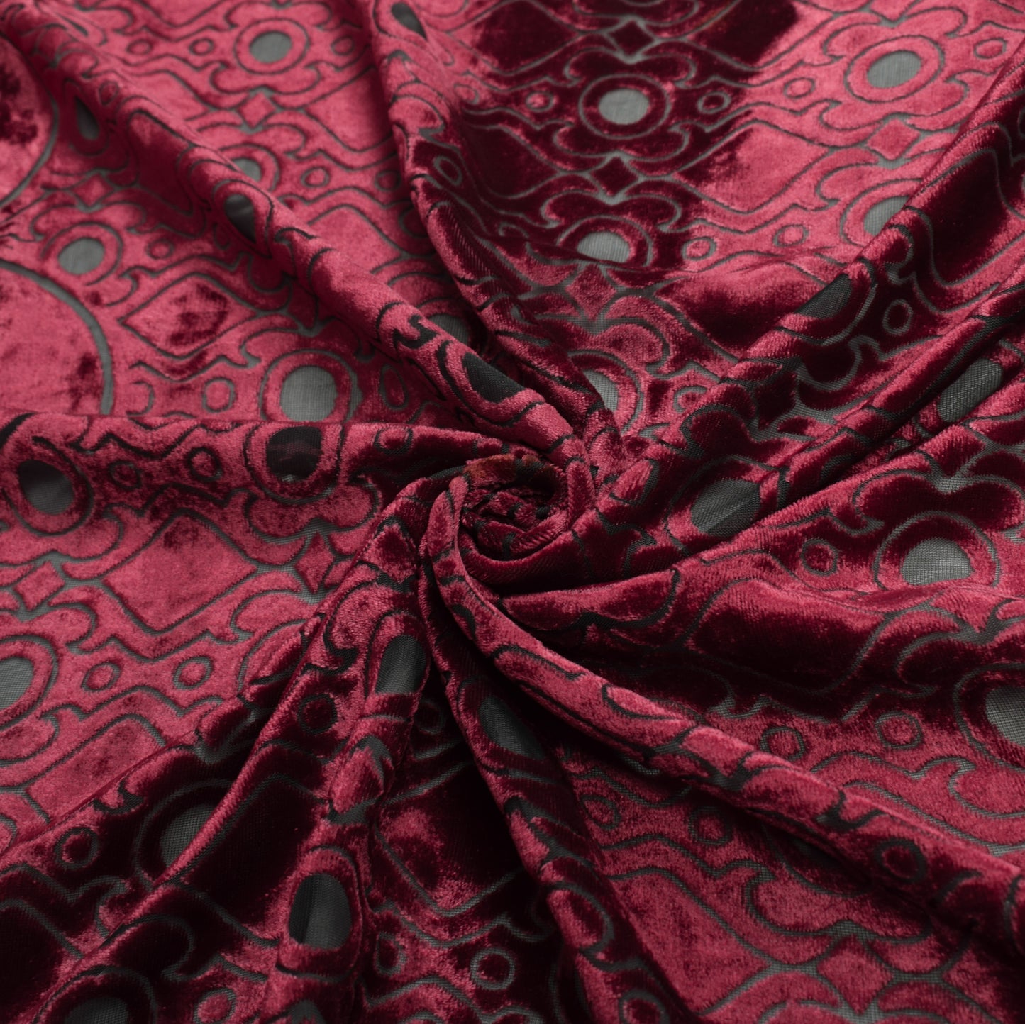 Sushila Vintage Brasso Velvet Dupatta Floral Woven Soft Indian Black Long Stole