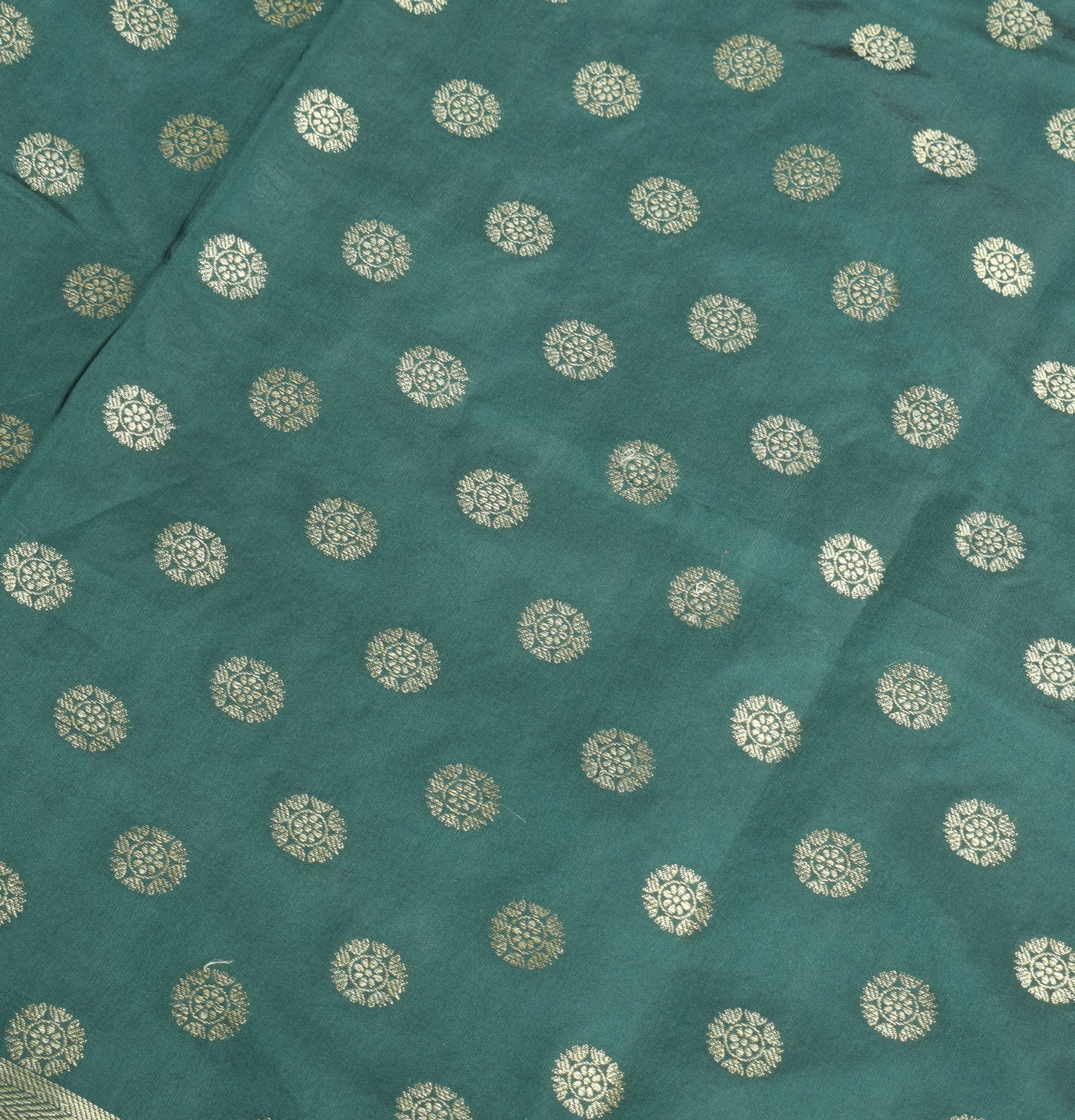 Sushila Vintage Dark Green Dupatta Resham Woven Art Silk Long Stole