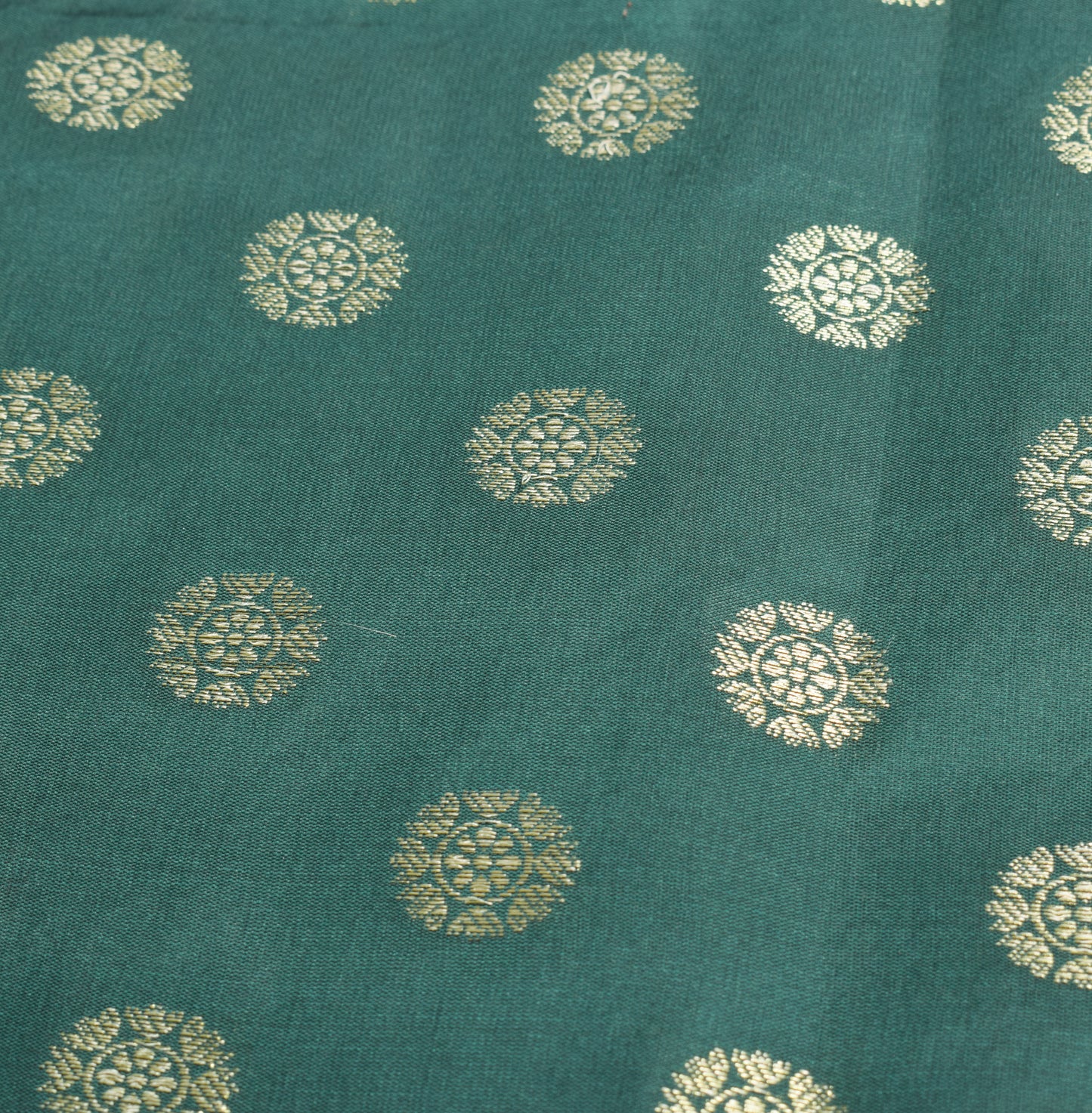 Sushila Vintage Dark Green Dupatta Resham Woven Art Silk Long Stole